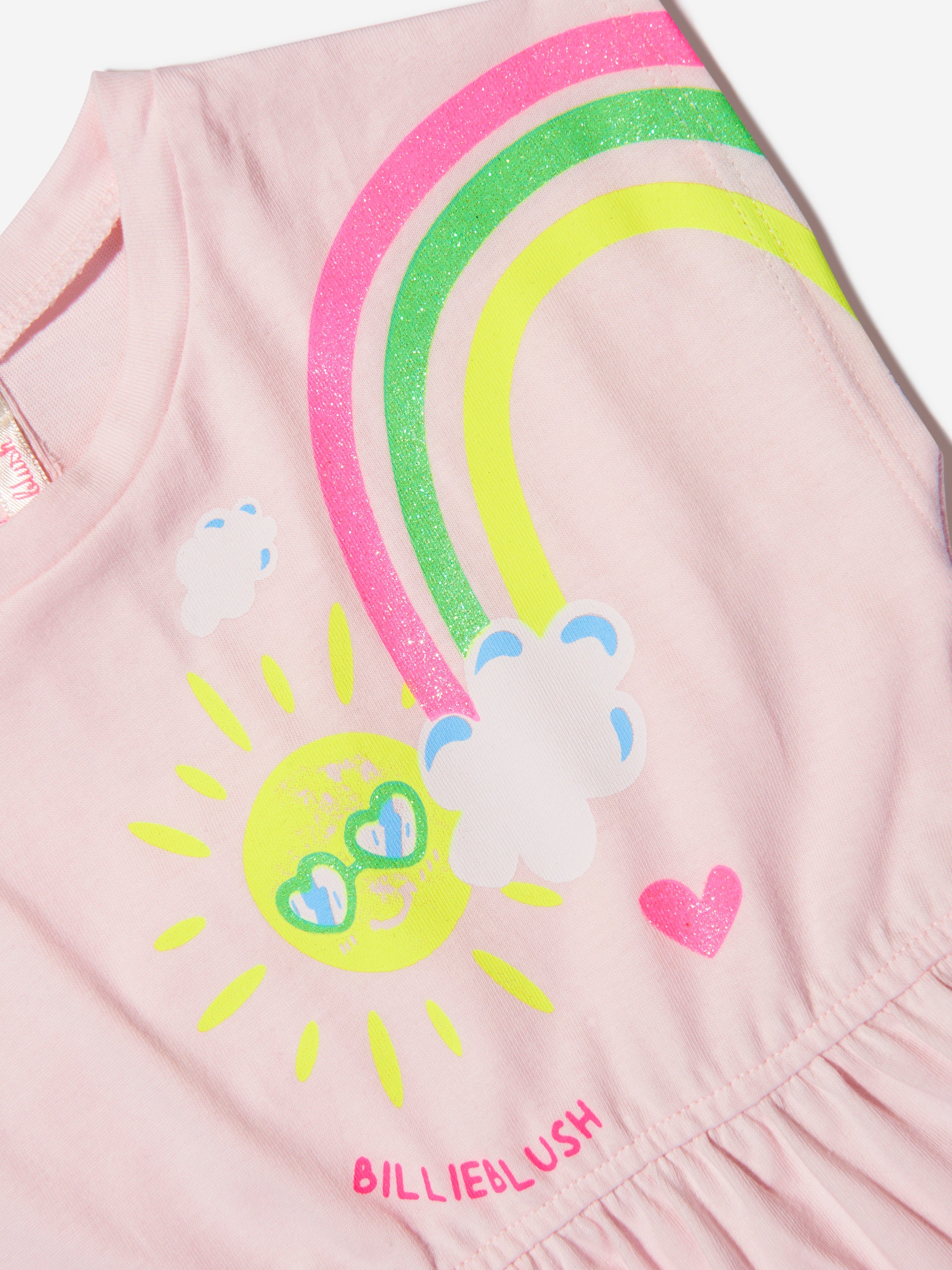 Billieblush Baby Girls Sunshine And Rainbow Dress in Pink