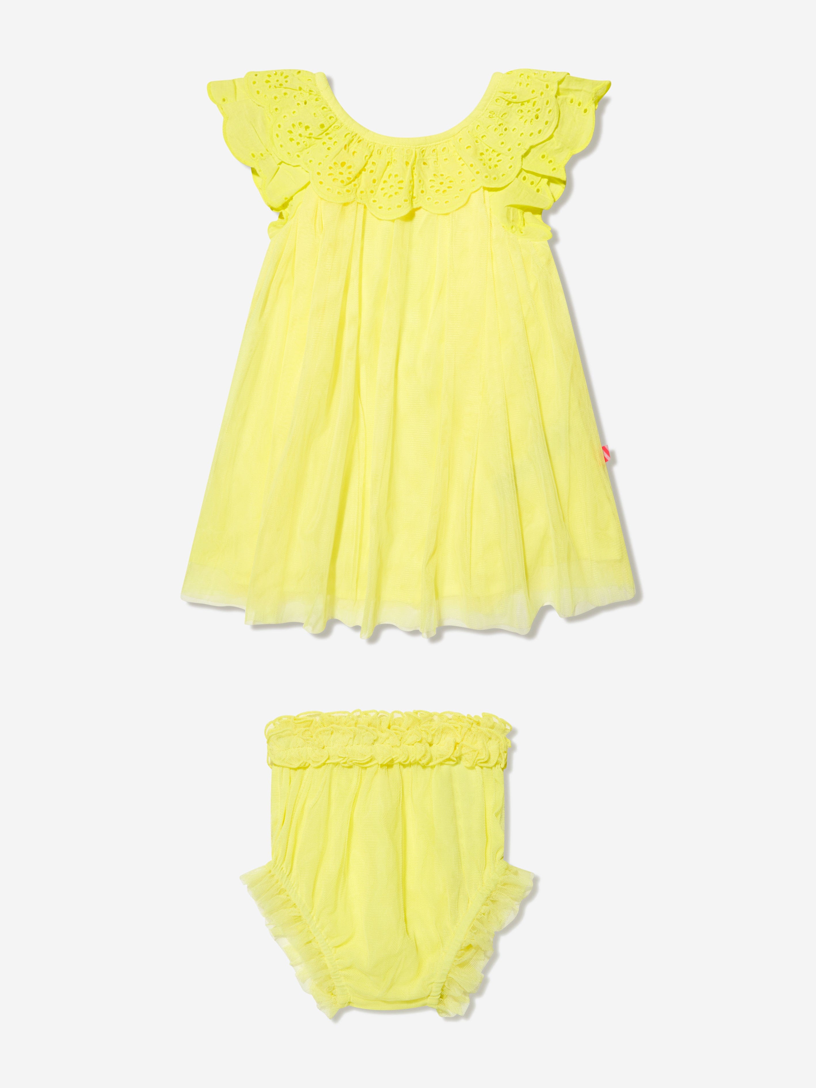 Billieblush Baby Girls Dress And Bloomers Set in Yellow