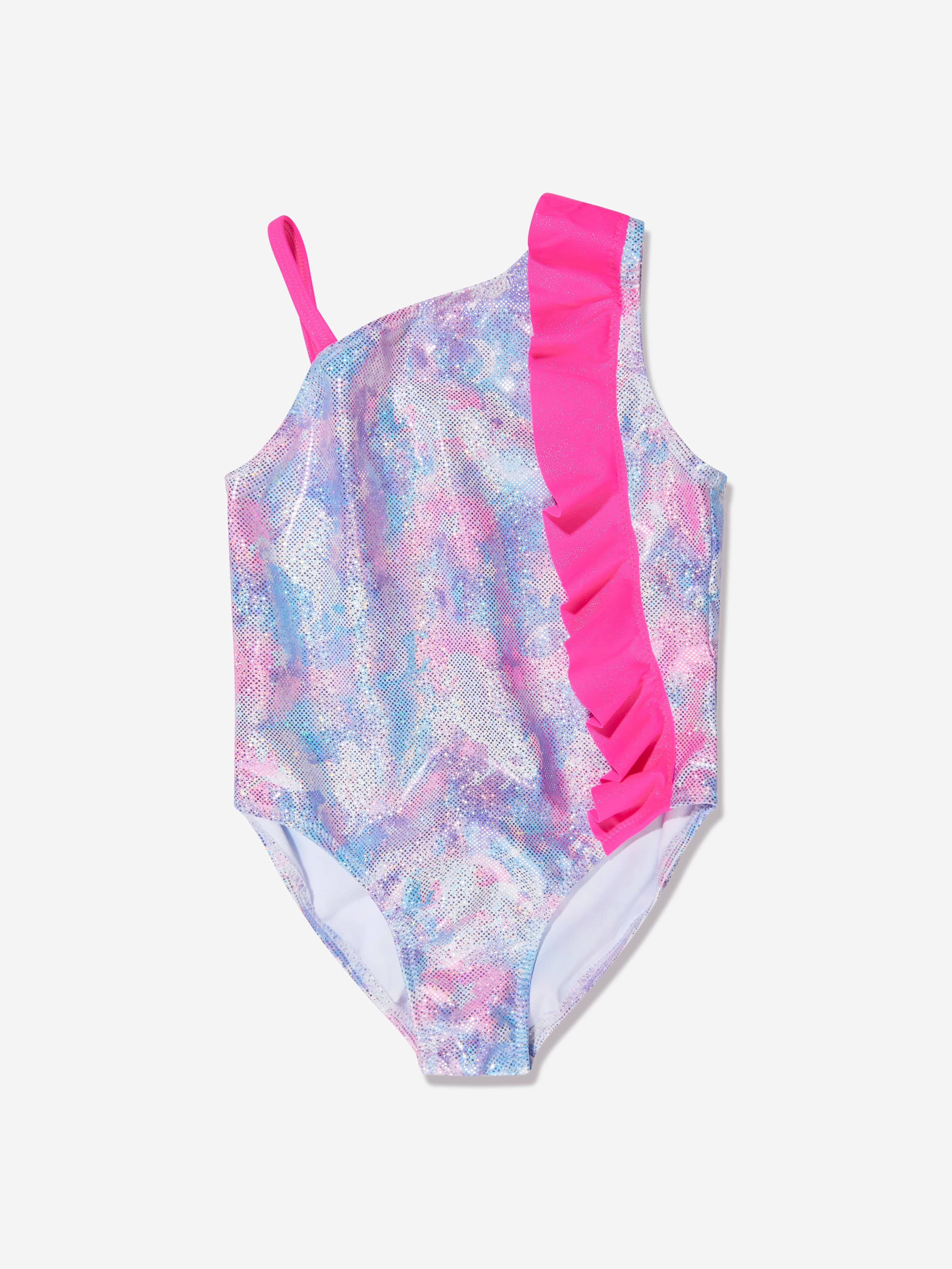 Billieblush Girls Unicorn Swimming Costume in Multicolour