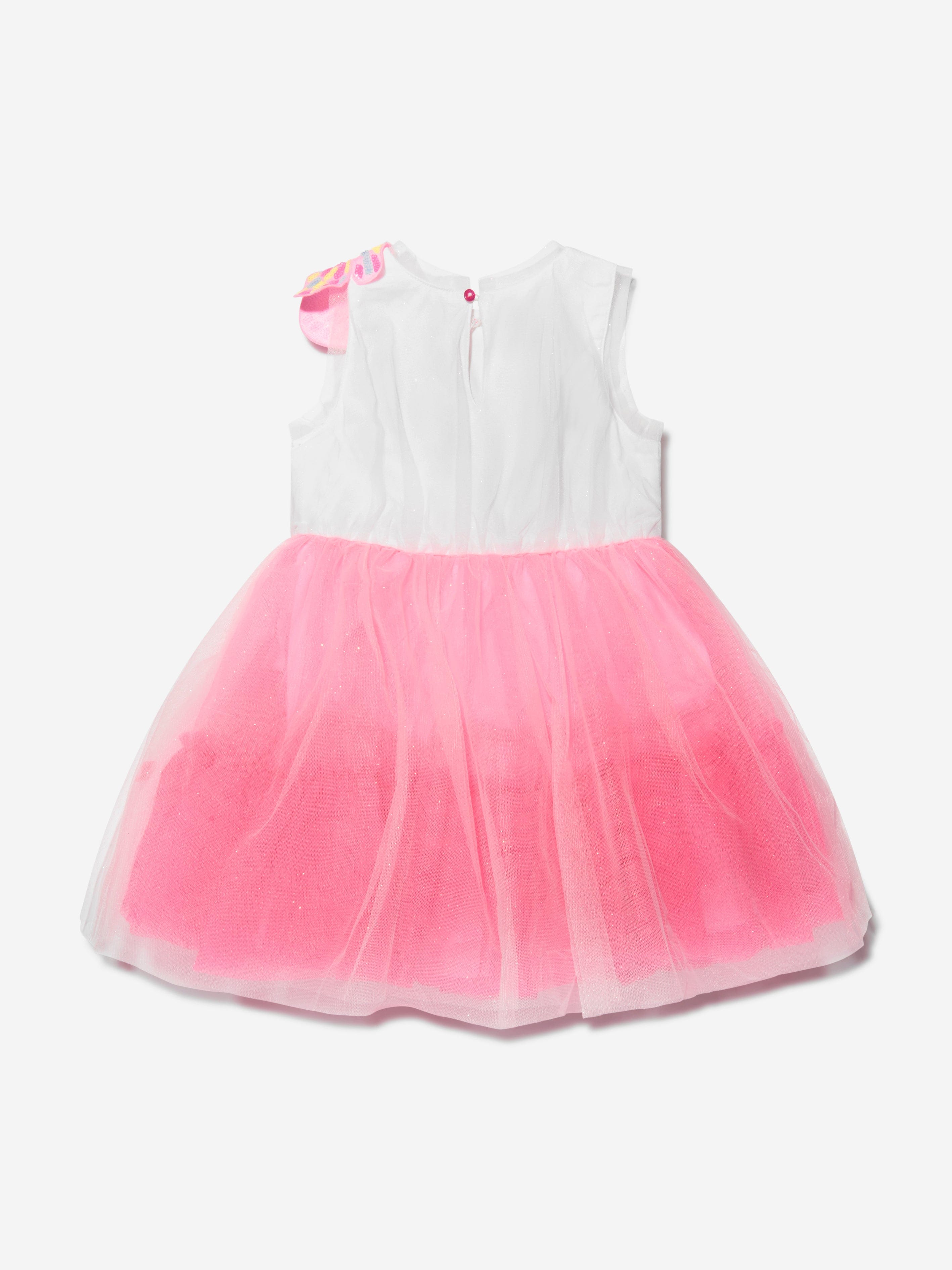 Billieblush Girls Sleeveless Butterfly Dress in Pink