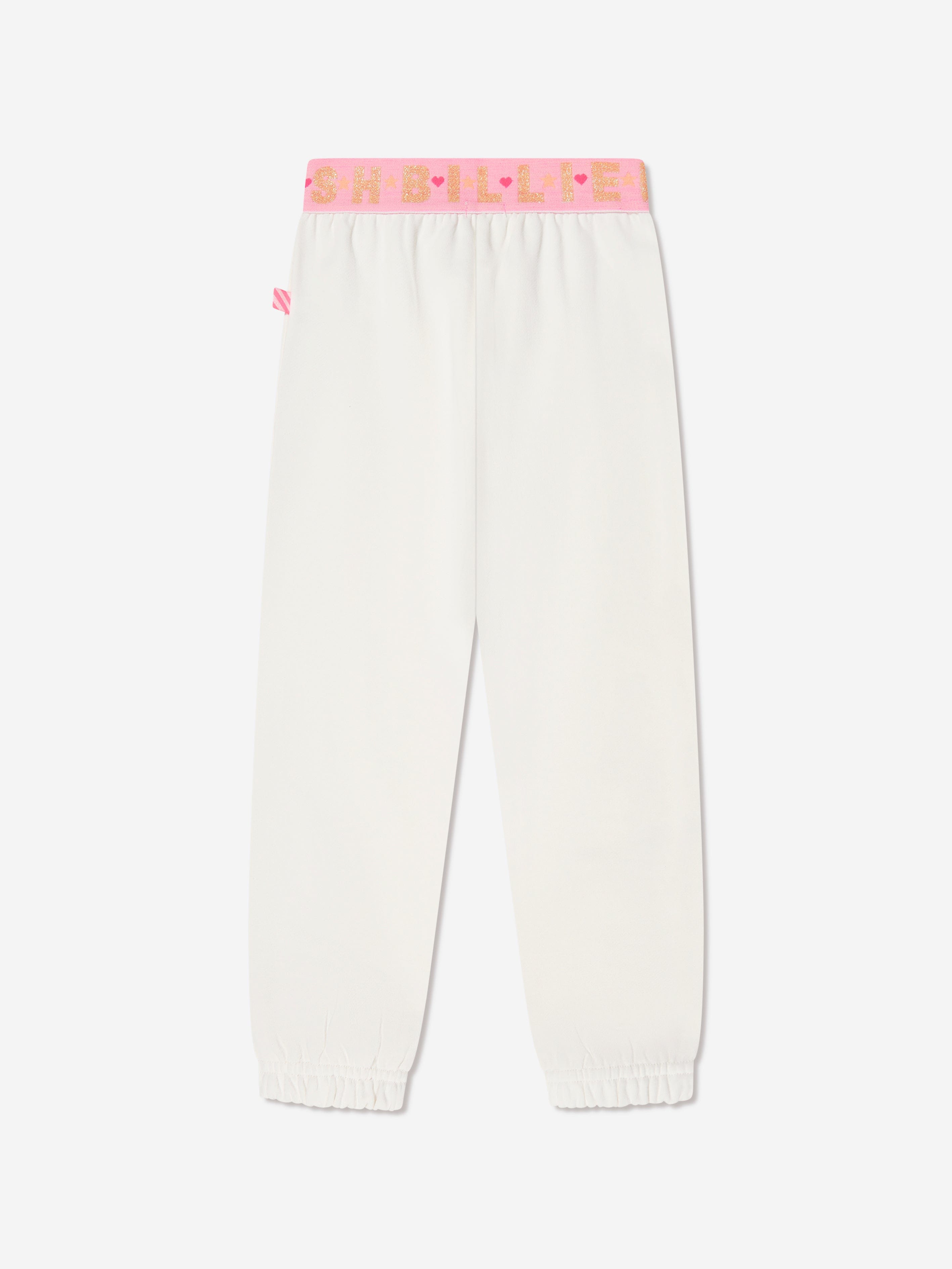 Billieblush Girls Butterfly Joggers in Cream