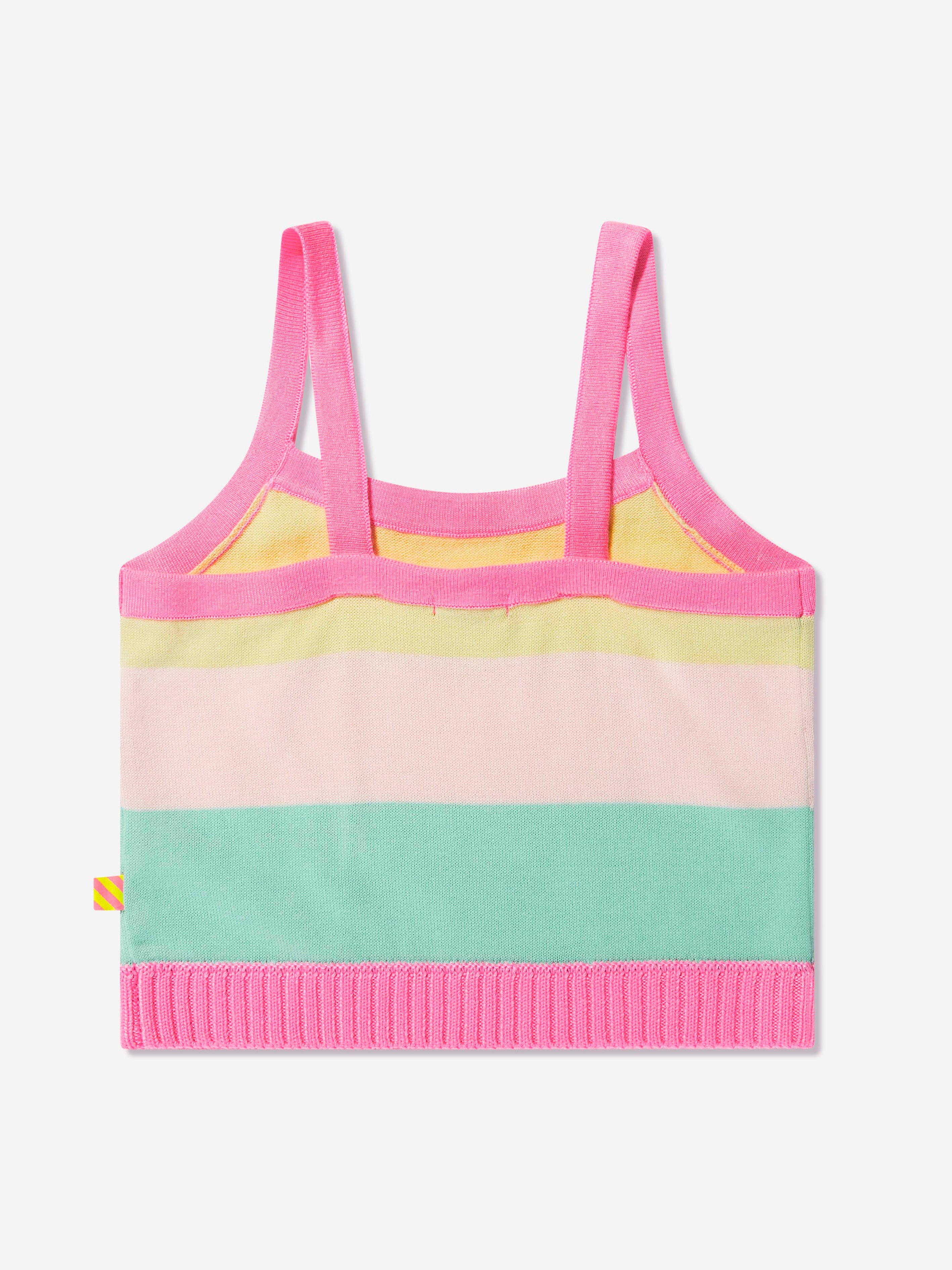 Billieblush Girls Knitted Crop Top in Pink