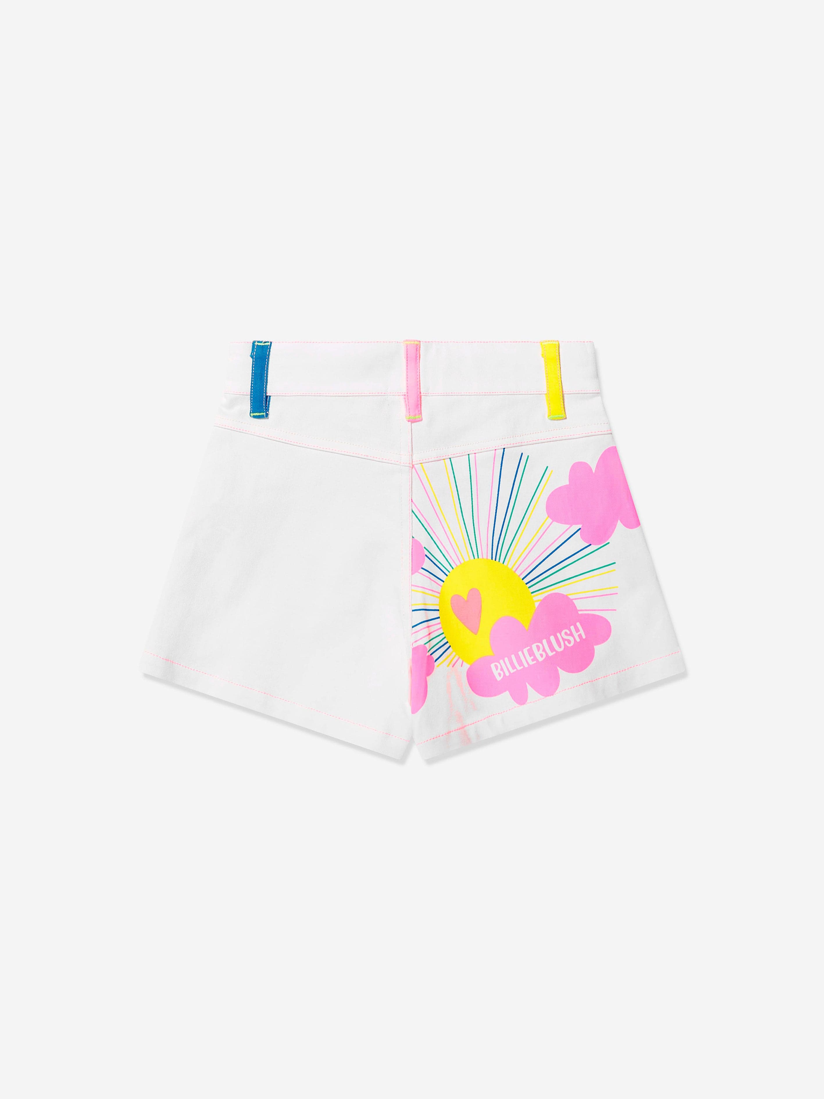 Billieblush Girls Twill Shorts in White