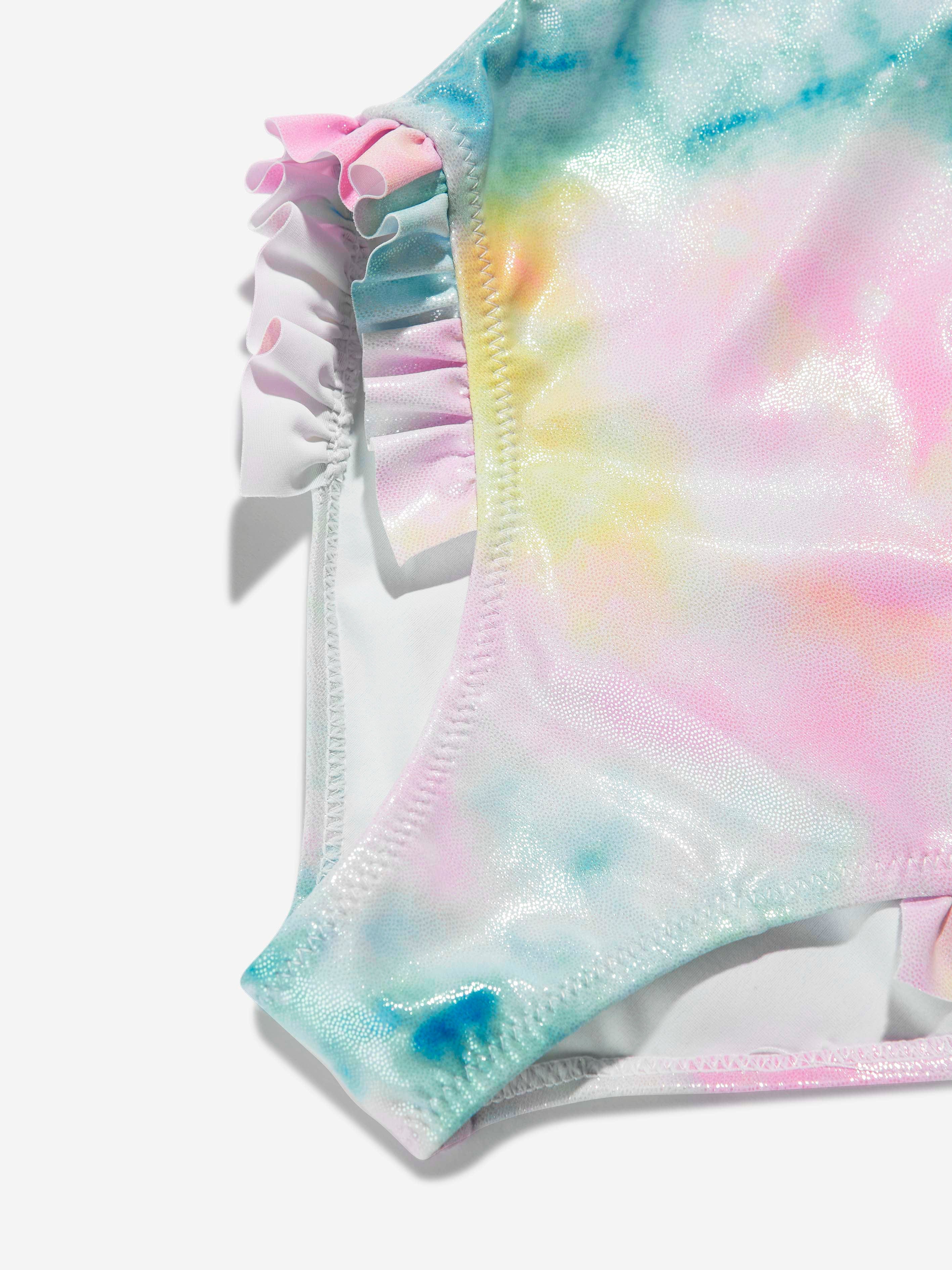 Billieblush Girls Watercolour Swimsuit in Multicolour