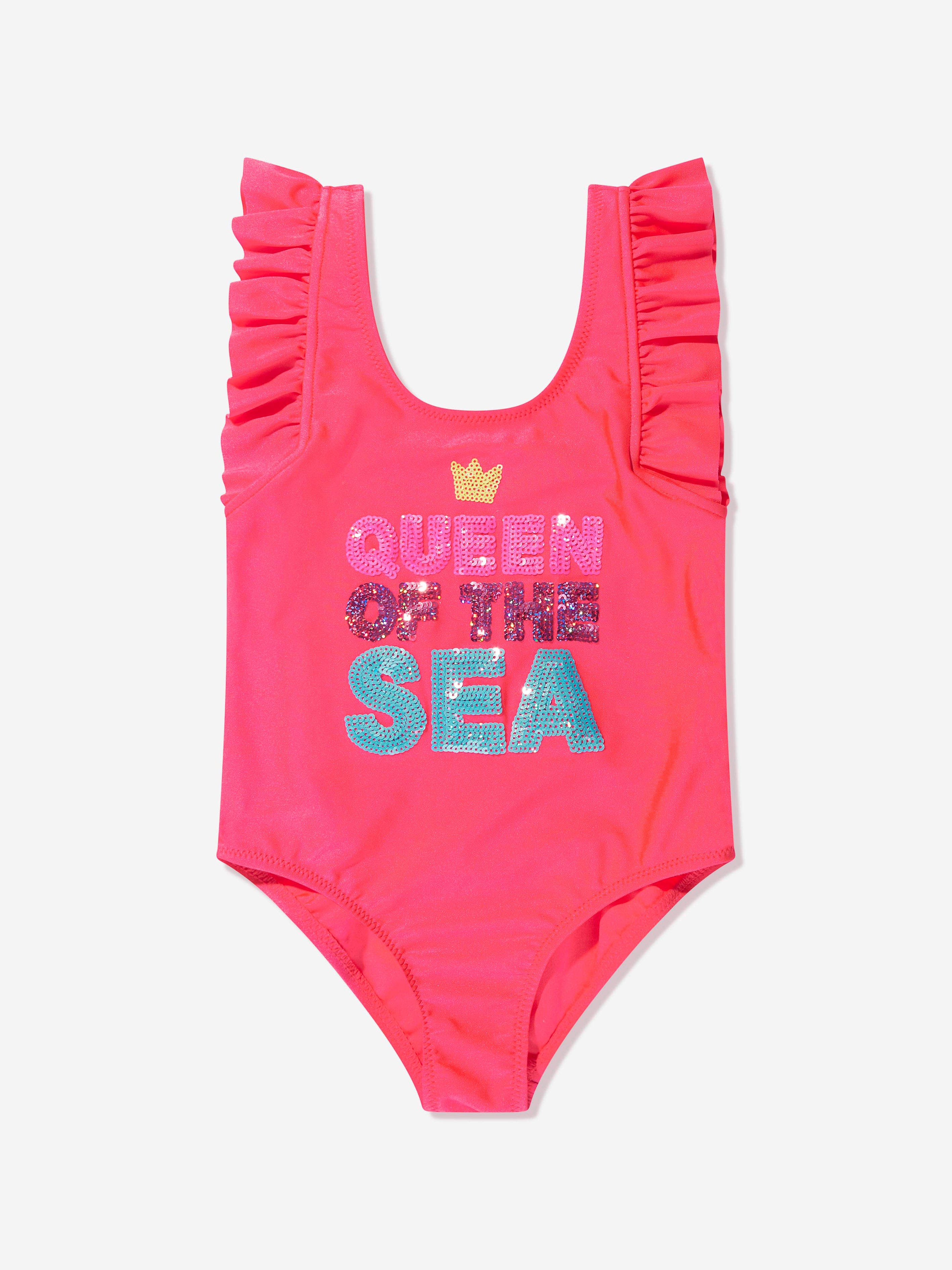 Billieblush Girls Queen Of The Sea Swimsuit in Orange