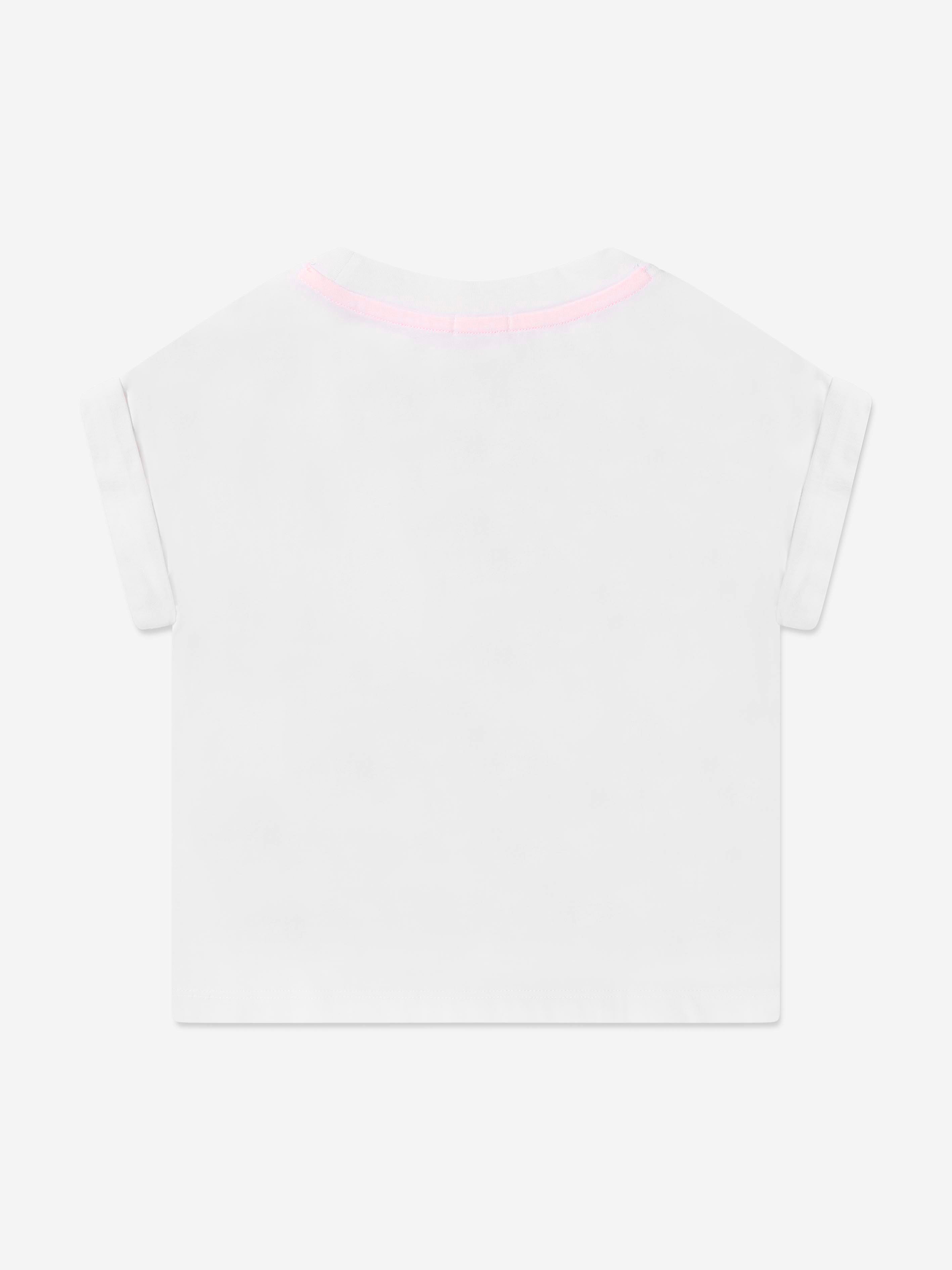 Billieblush Girls Butterfly T-Shirt in White