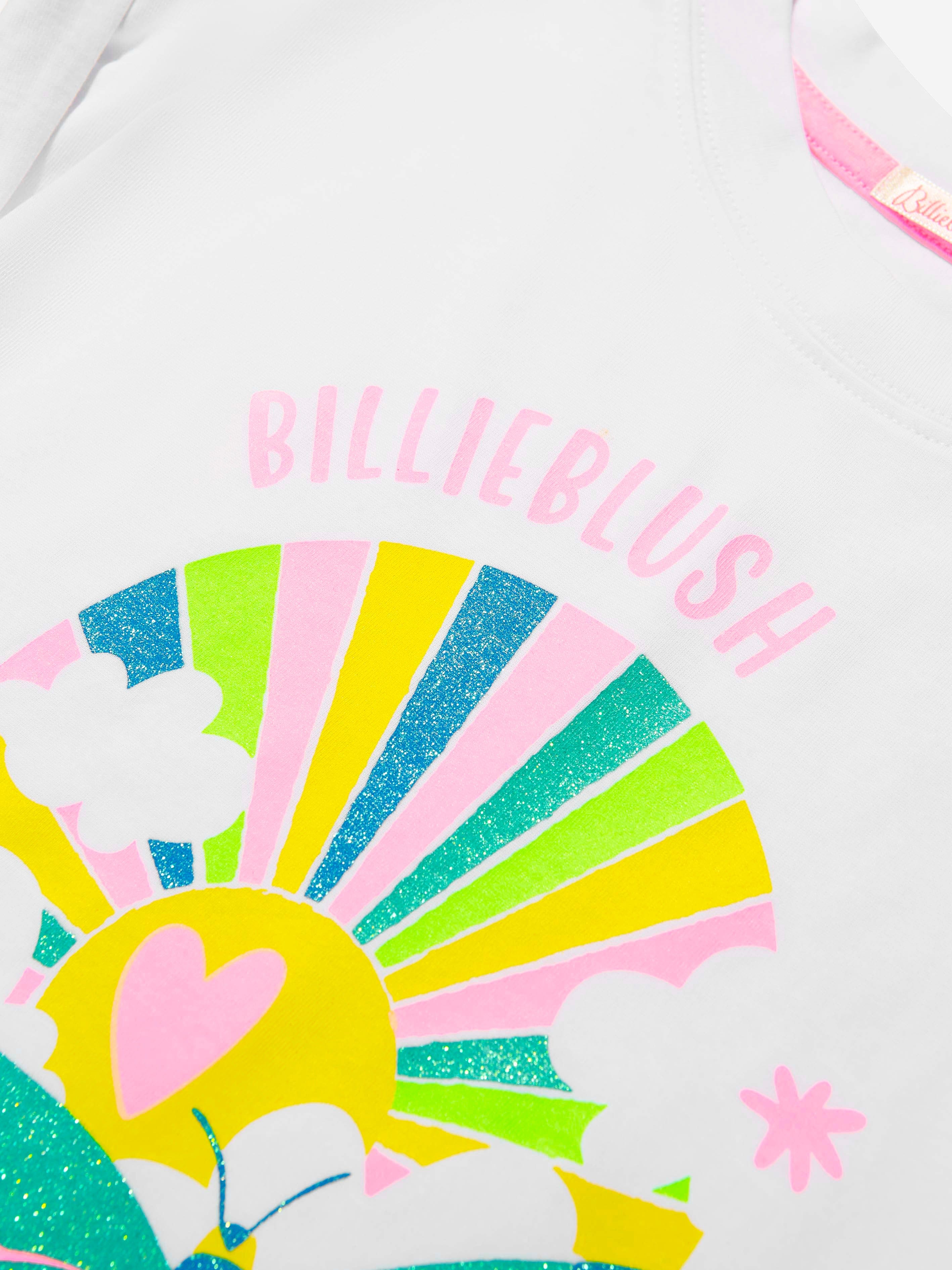 Billieblush Girls Butterfly T-Shirt in White