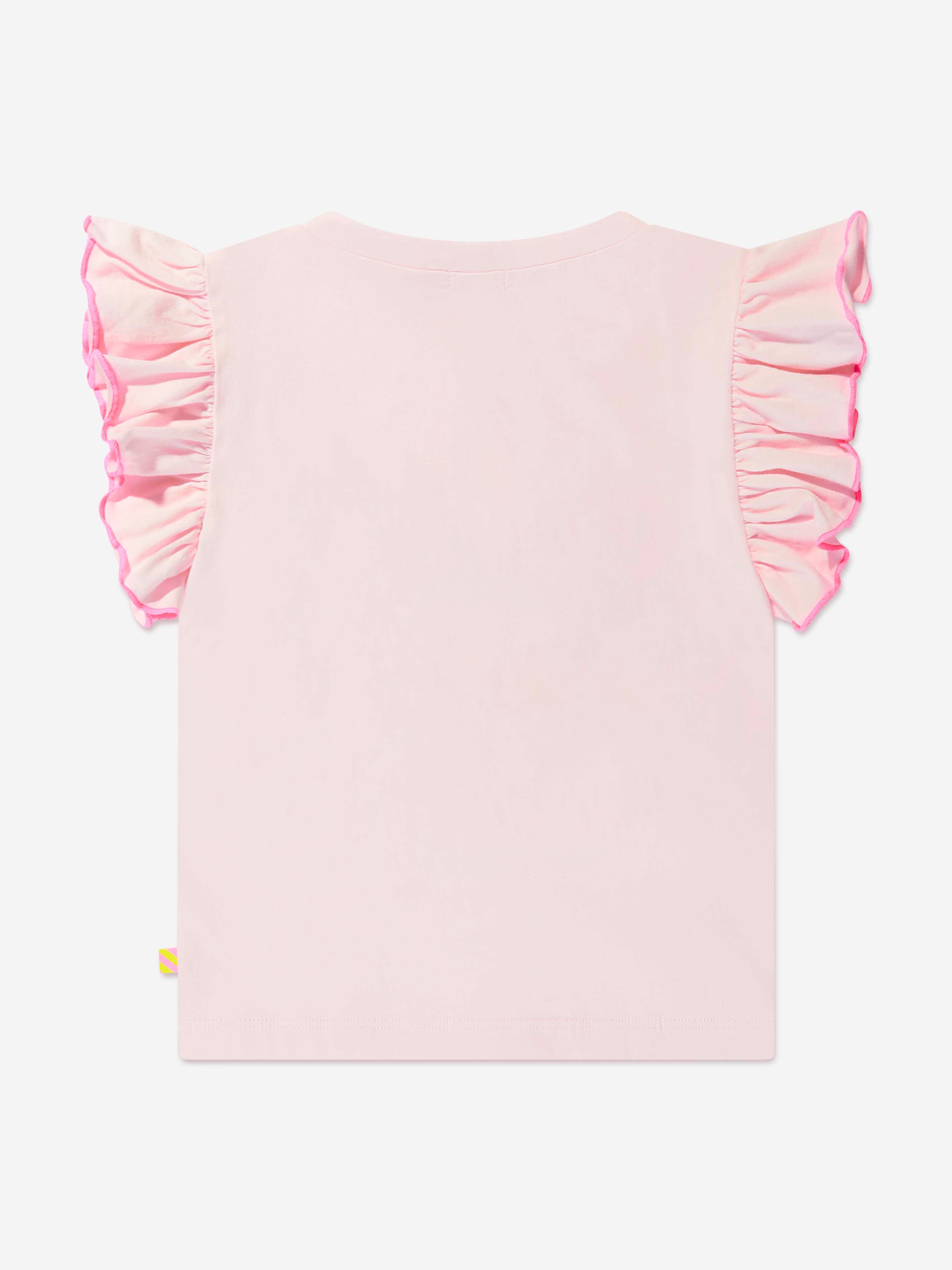 Billieblush Girls Flower T-Shirt in Pink