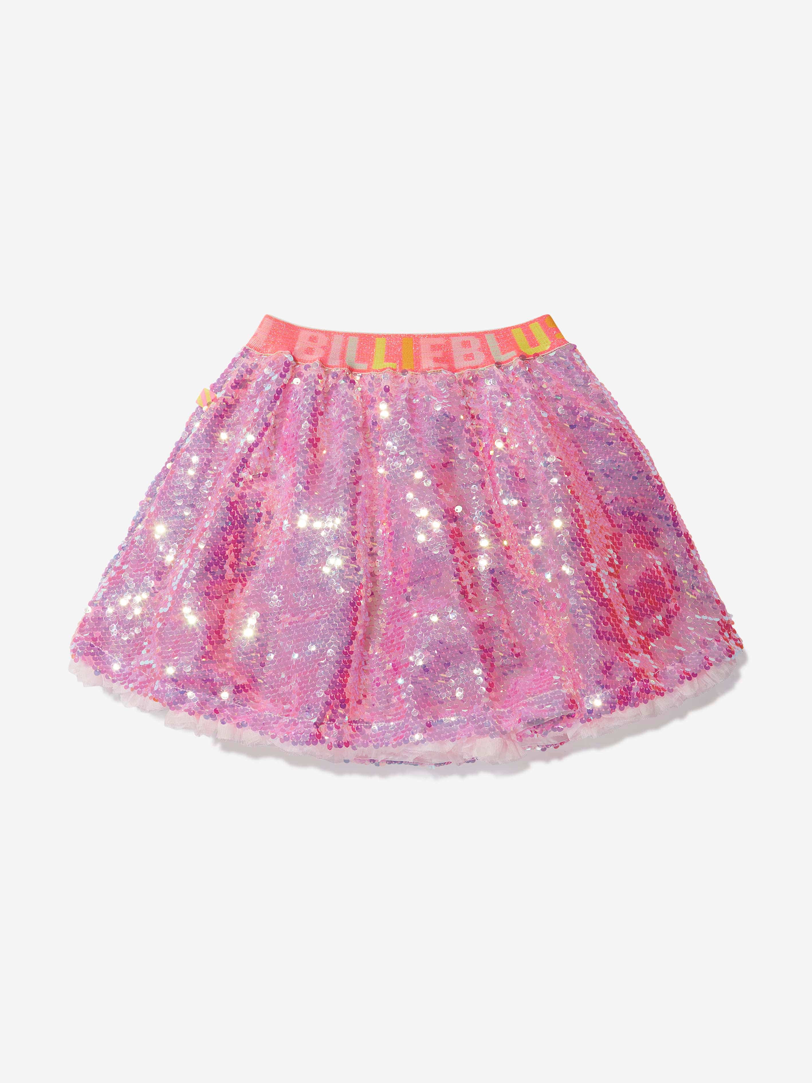 Billieblush Girls Sequin Skirt in Pink