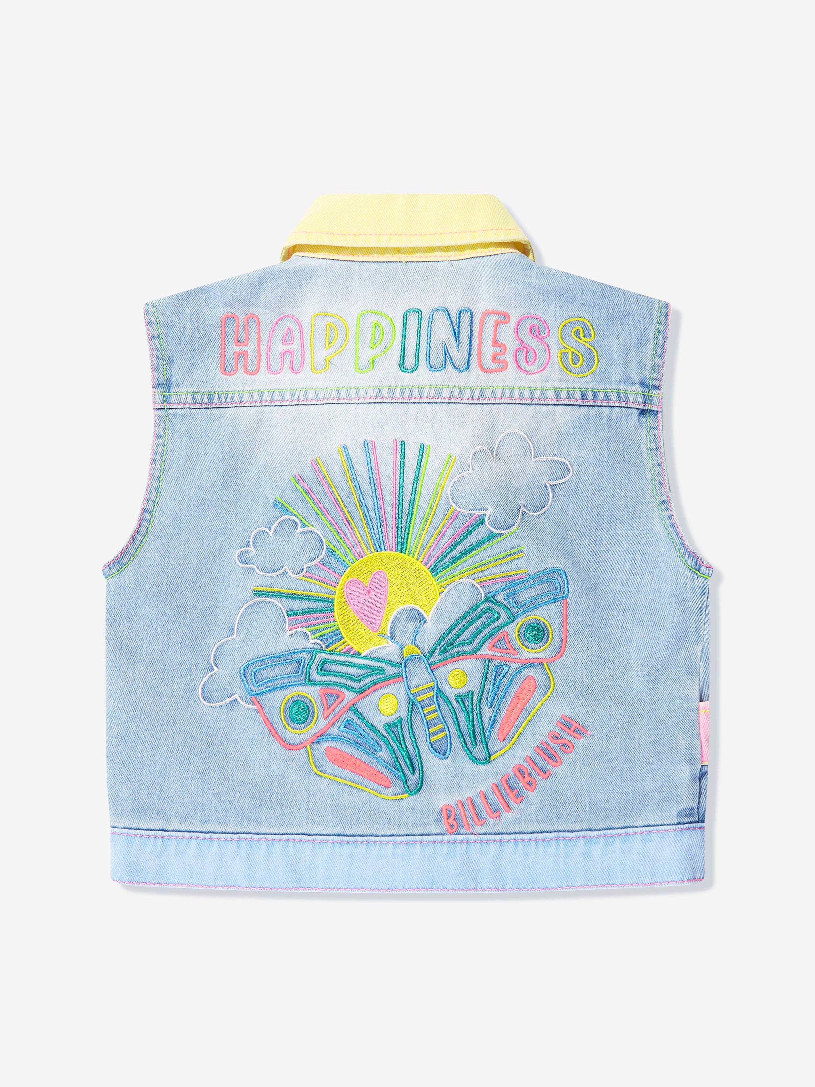 Billieblush Girls Denim Gilet in Blue