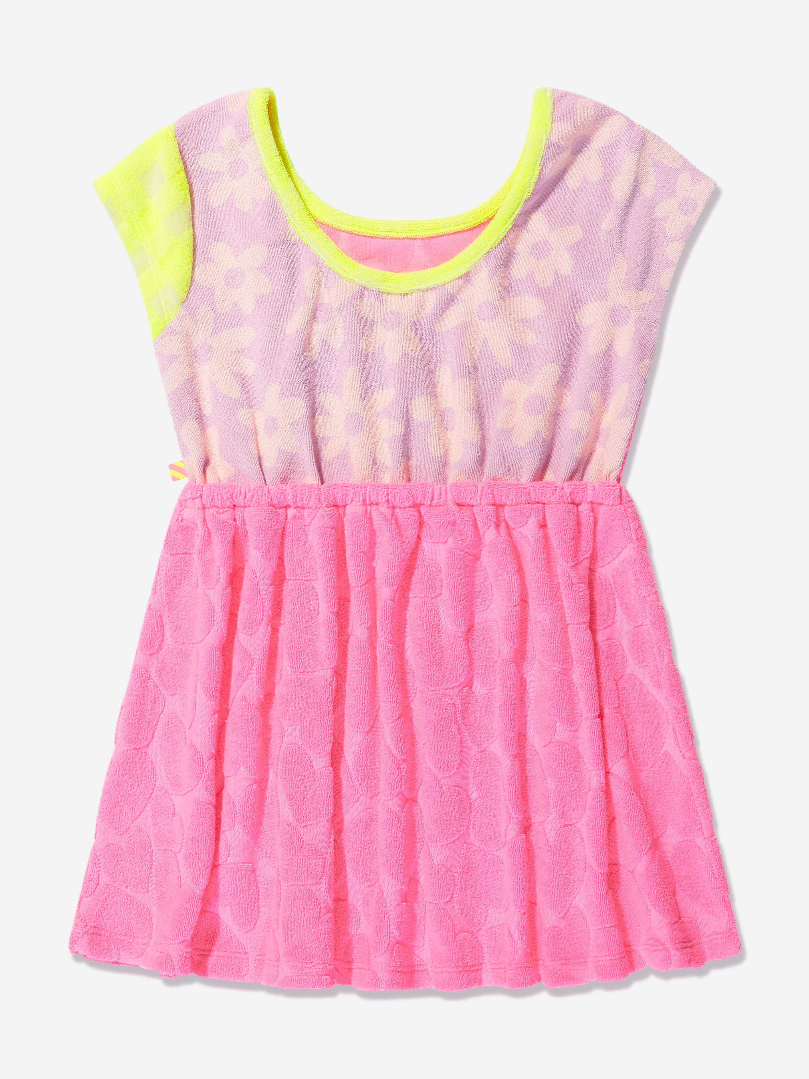 Billieblush Girls Terry Towel Dress in Pink