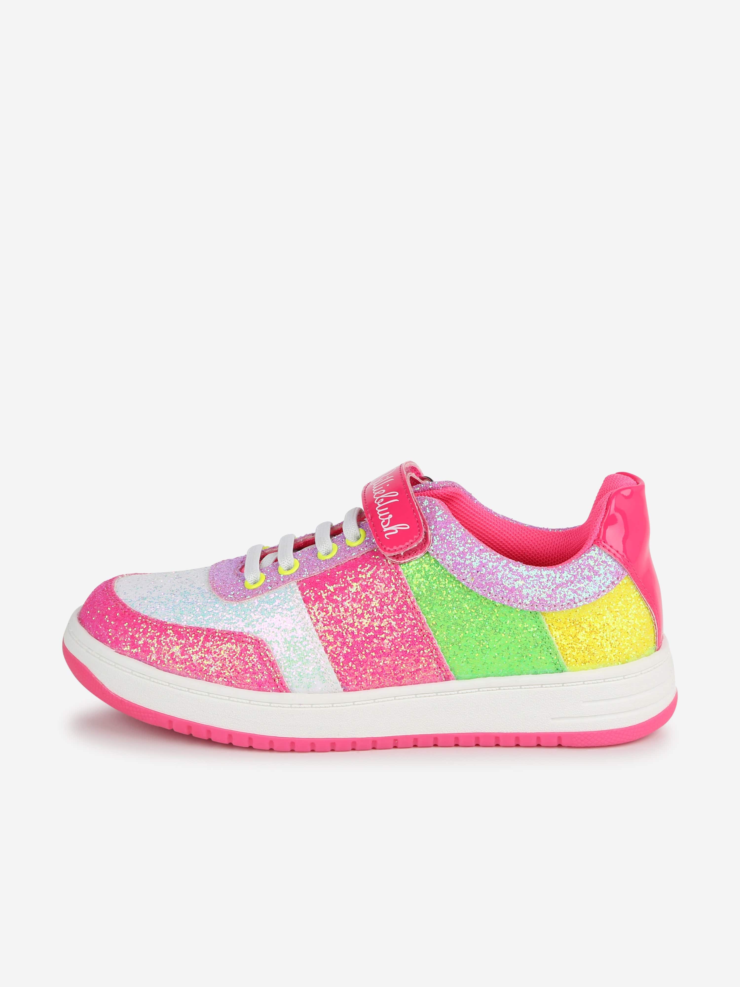 Billieblush Girls Glitter Trainers in Multicolour