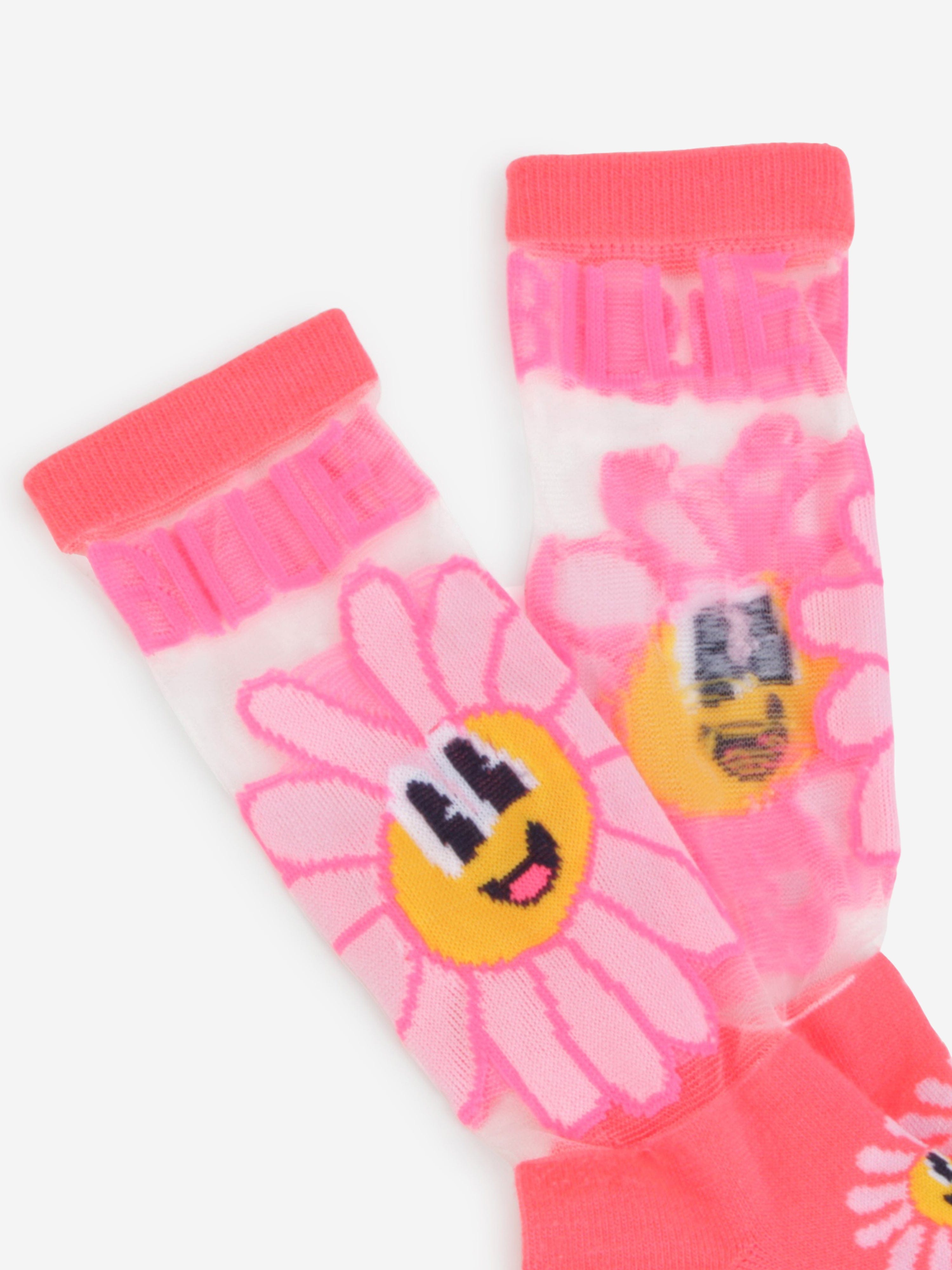 Billieblush Girls Flower Socks in Pink