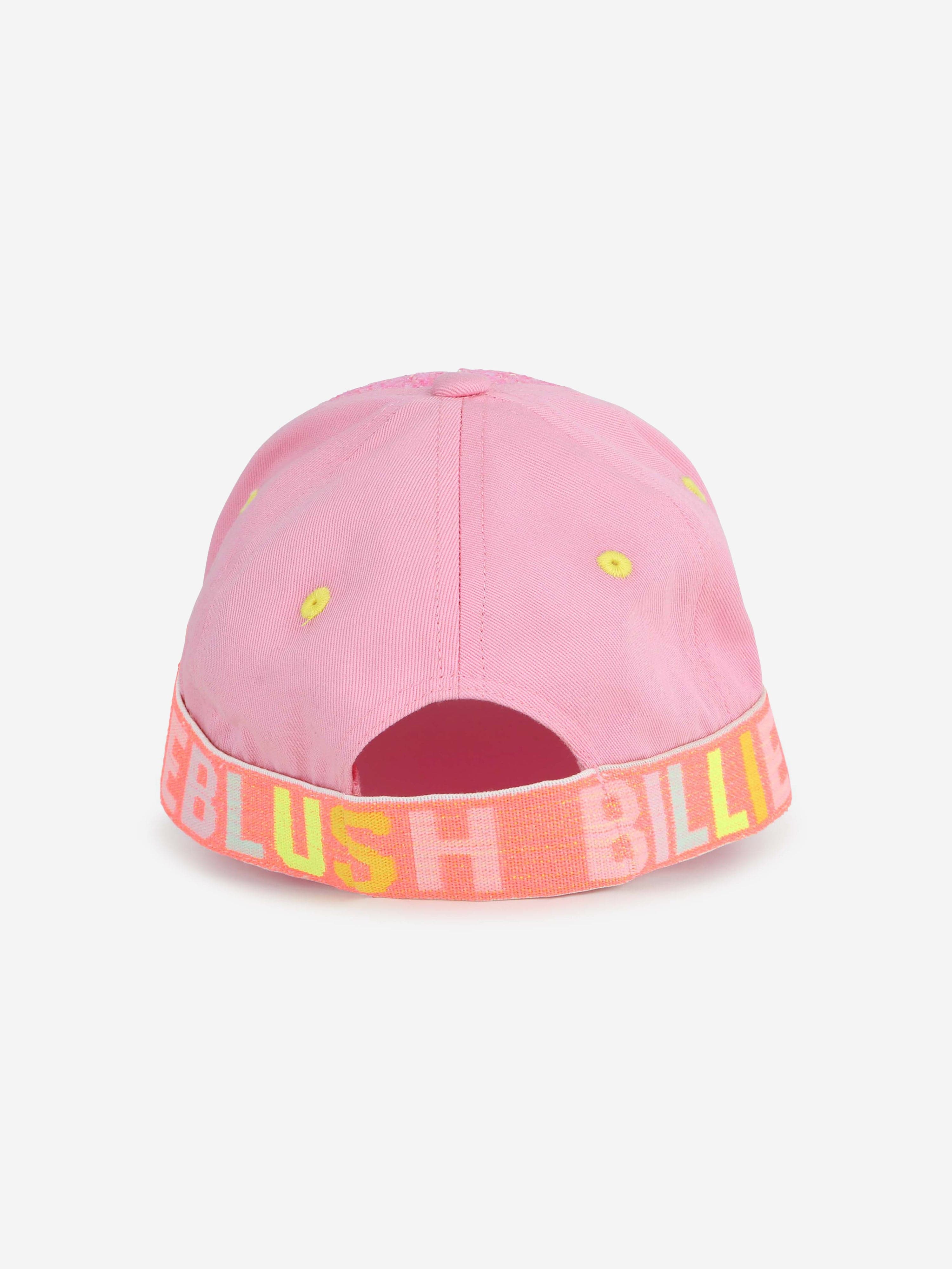 Billieblush Girls Glitter Heart Cap in Pink