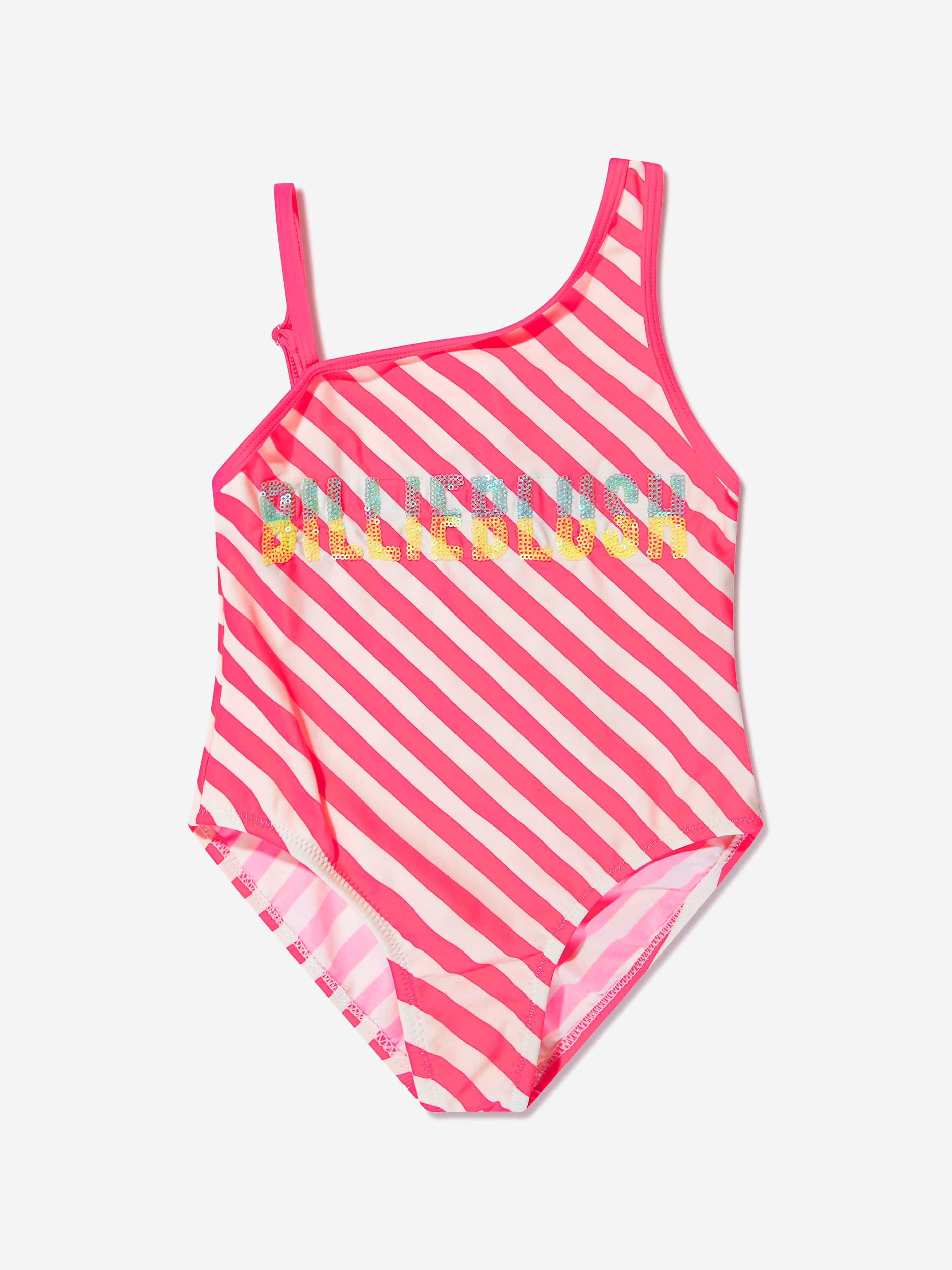 Billieblush Girls Swimsuit With 2 Scruchies in Pink