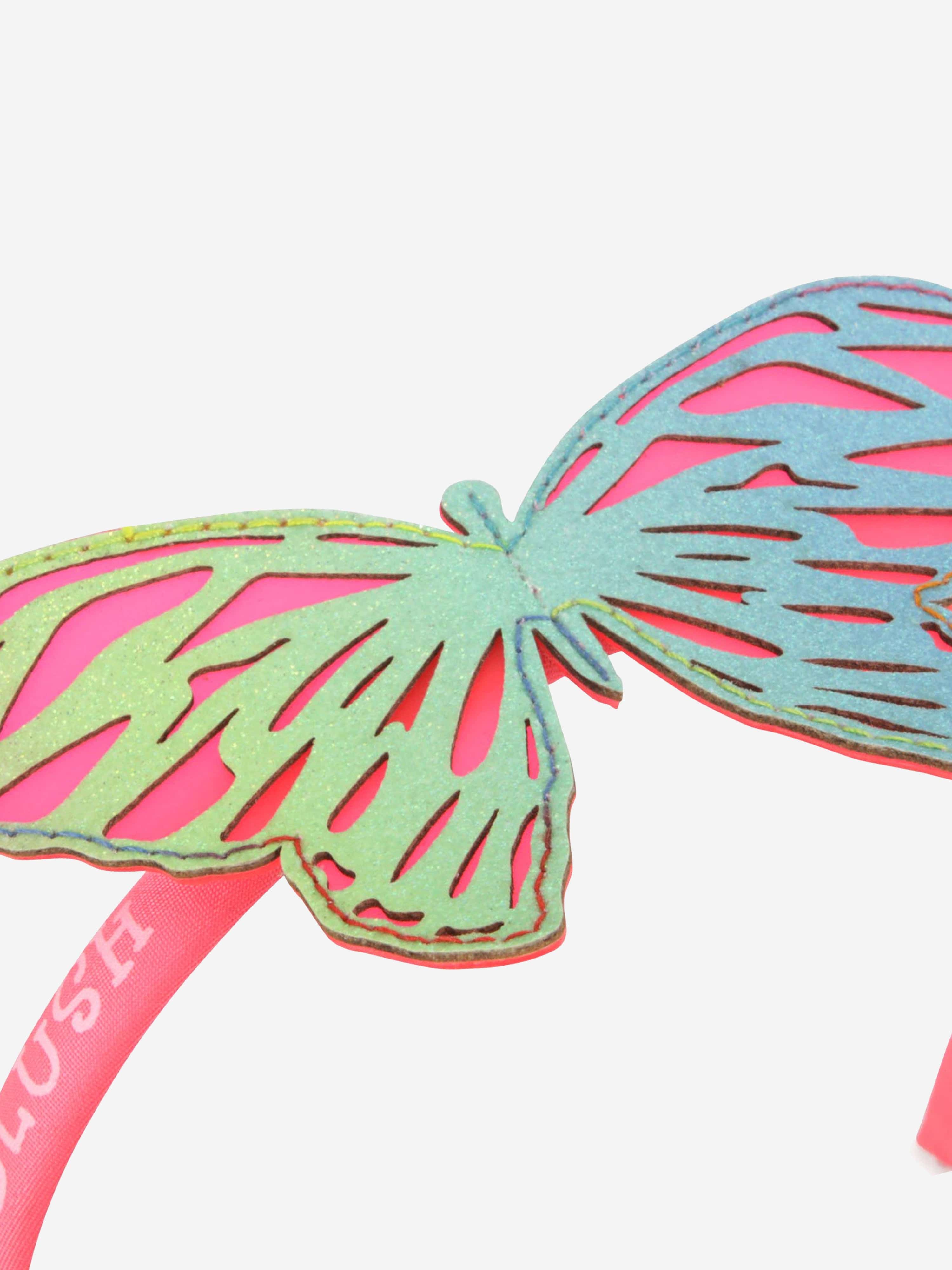 Billieblush Girls Butterfly Headband in Pink