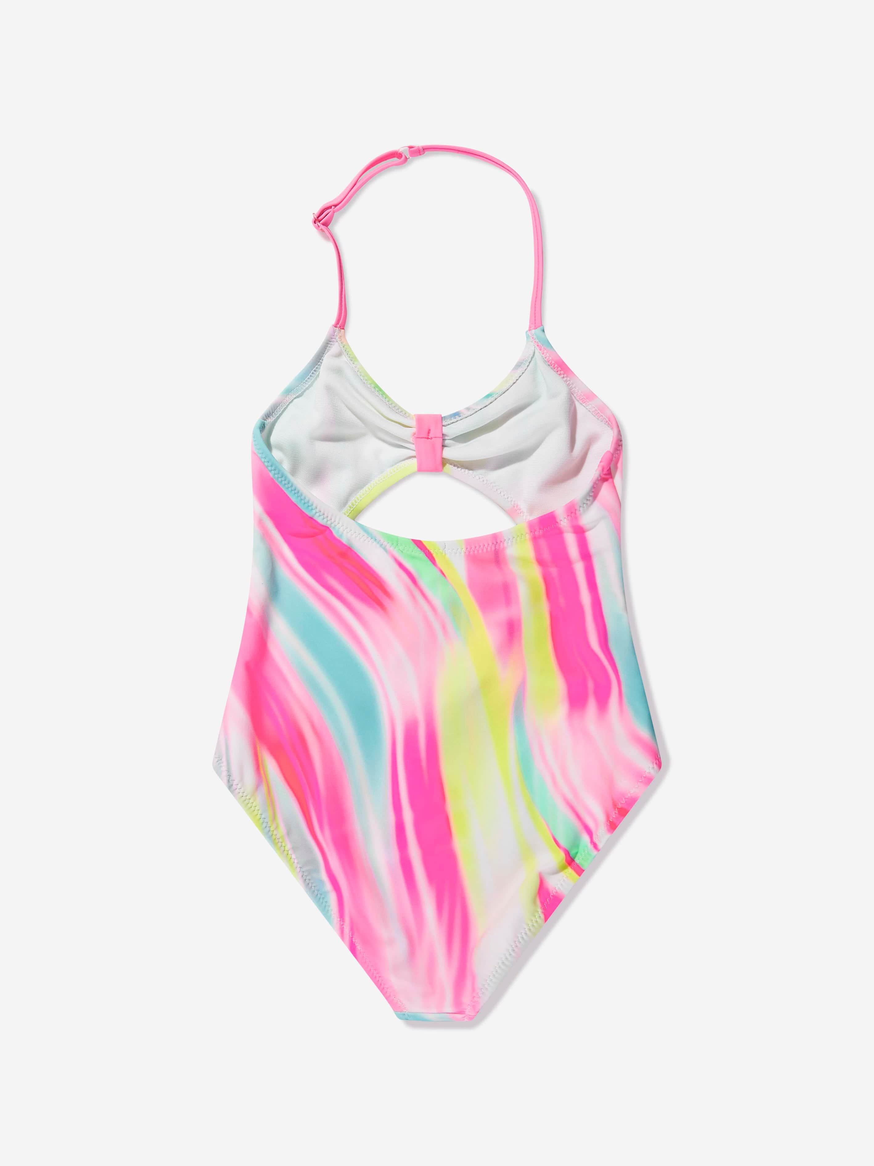 Billieblush Girls Halterneck Swimsuit in Multicolour