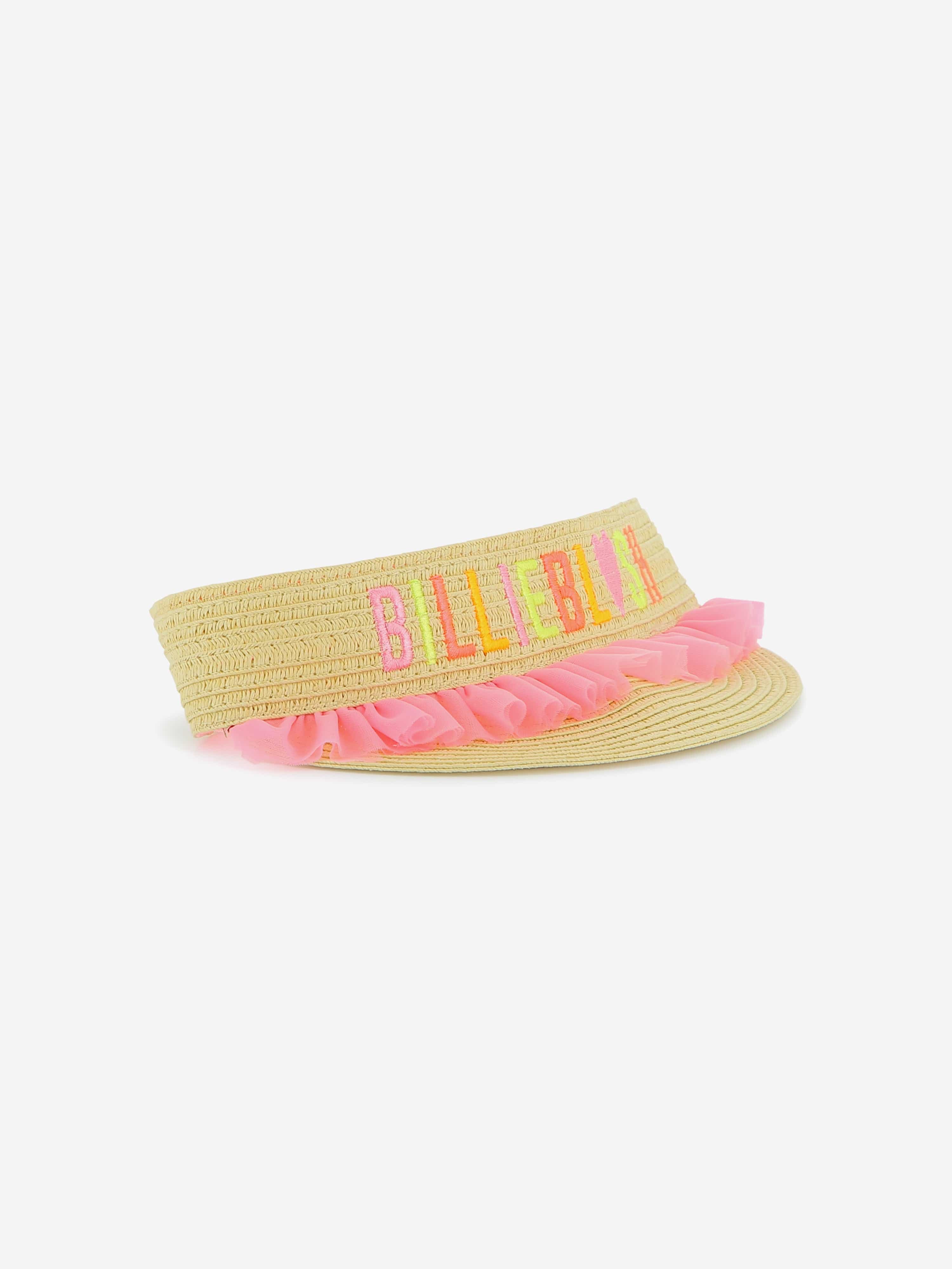 Billieblush Girls Straw Visor in Beige