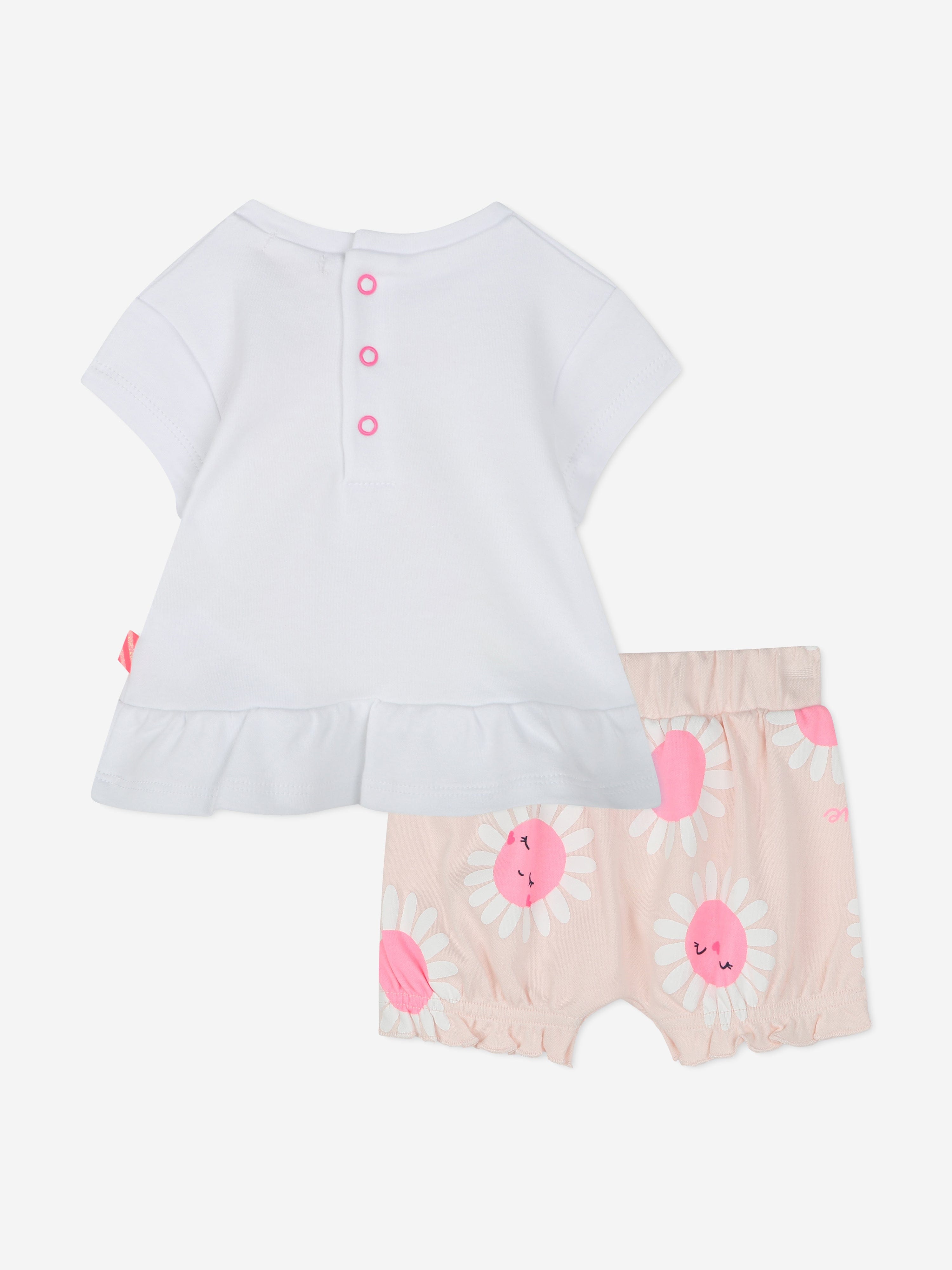 Billieblush Baby Girls Daisy Short Set in Pink