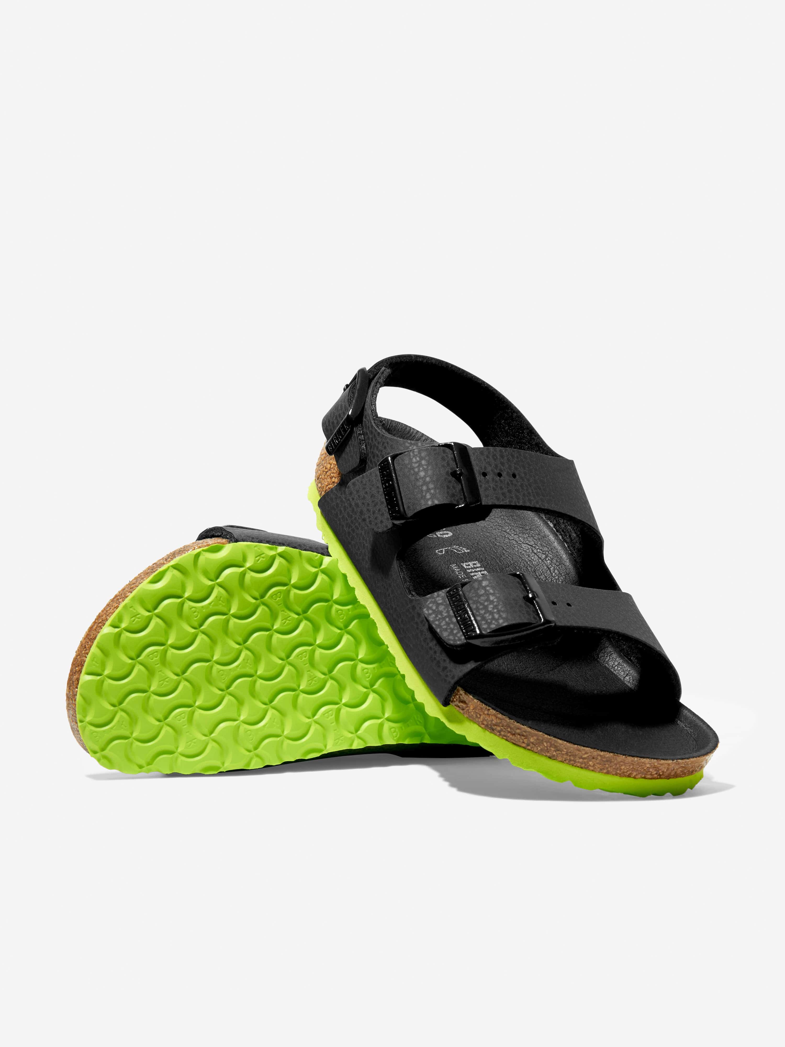 BIRKENSTOCK Boys Milano Sandals in Black