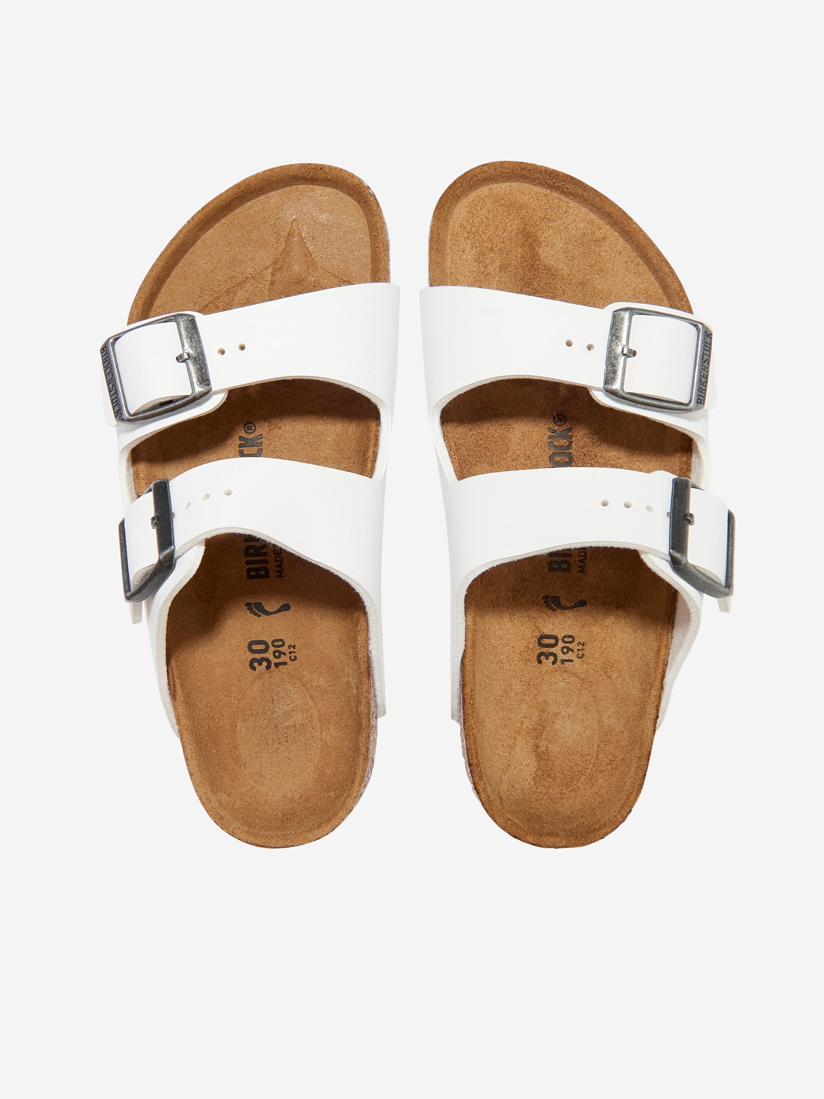 BIRKENSTOCK Kids Arizona Sandals in White