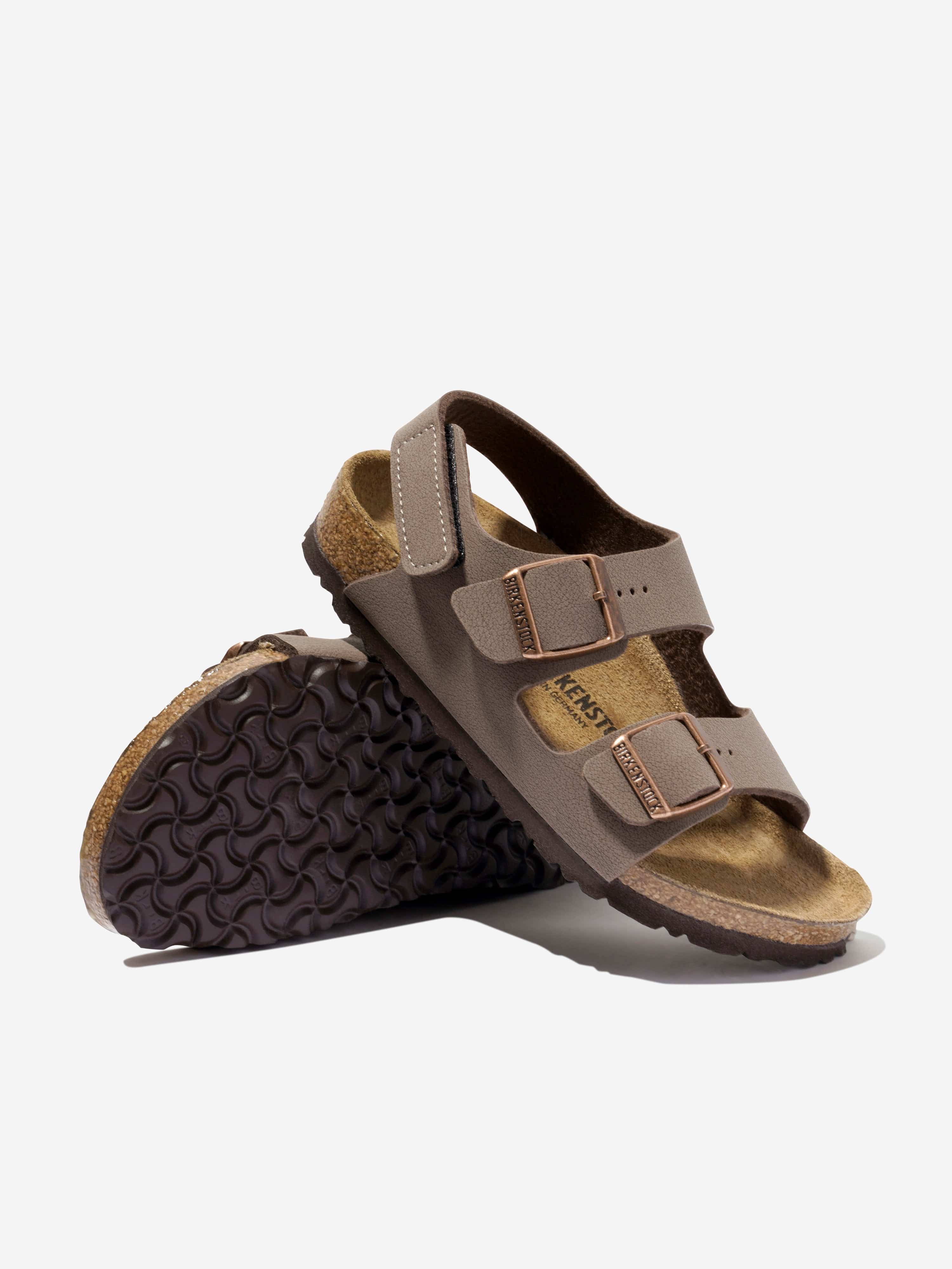 BIRKENSTOCK Boys Milano Sandals in Brown