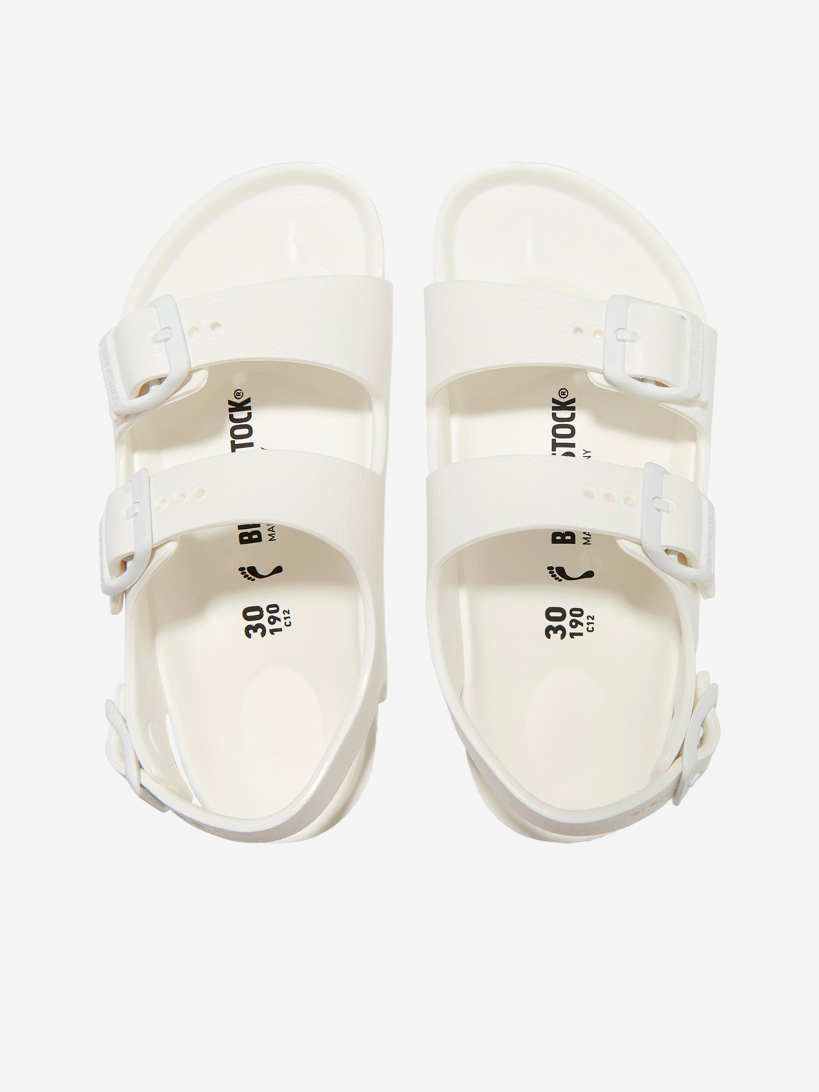 BIRKENSTOCK Kids Milano Eva Sandals in White