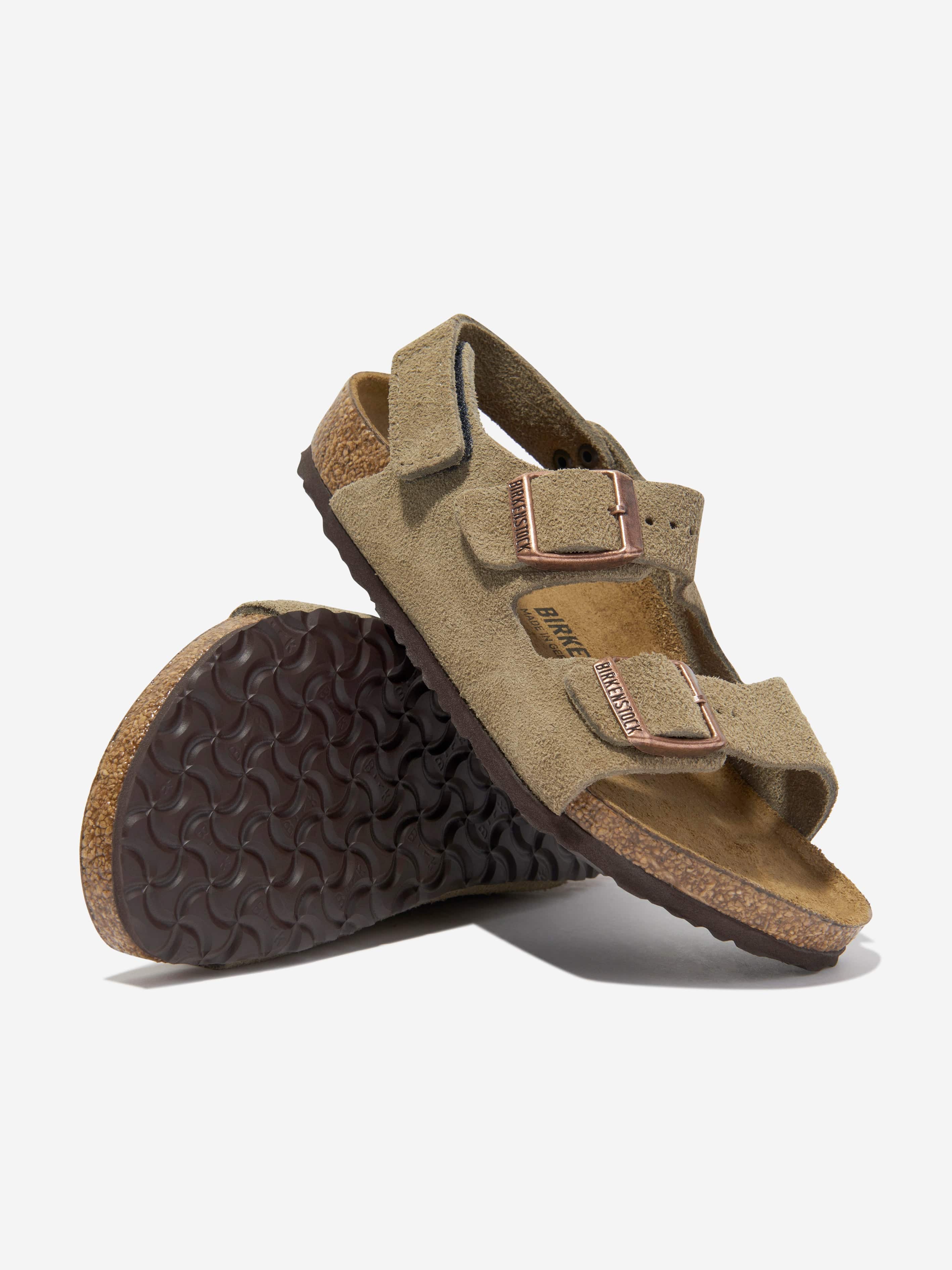 BIRKENSTOCK Boys Milano Sandals in Taupe