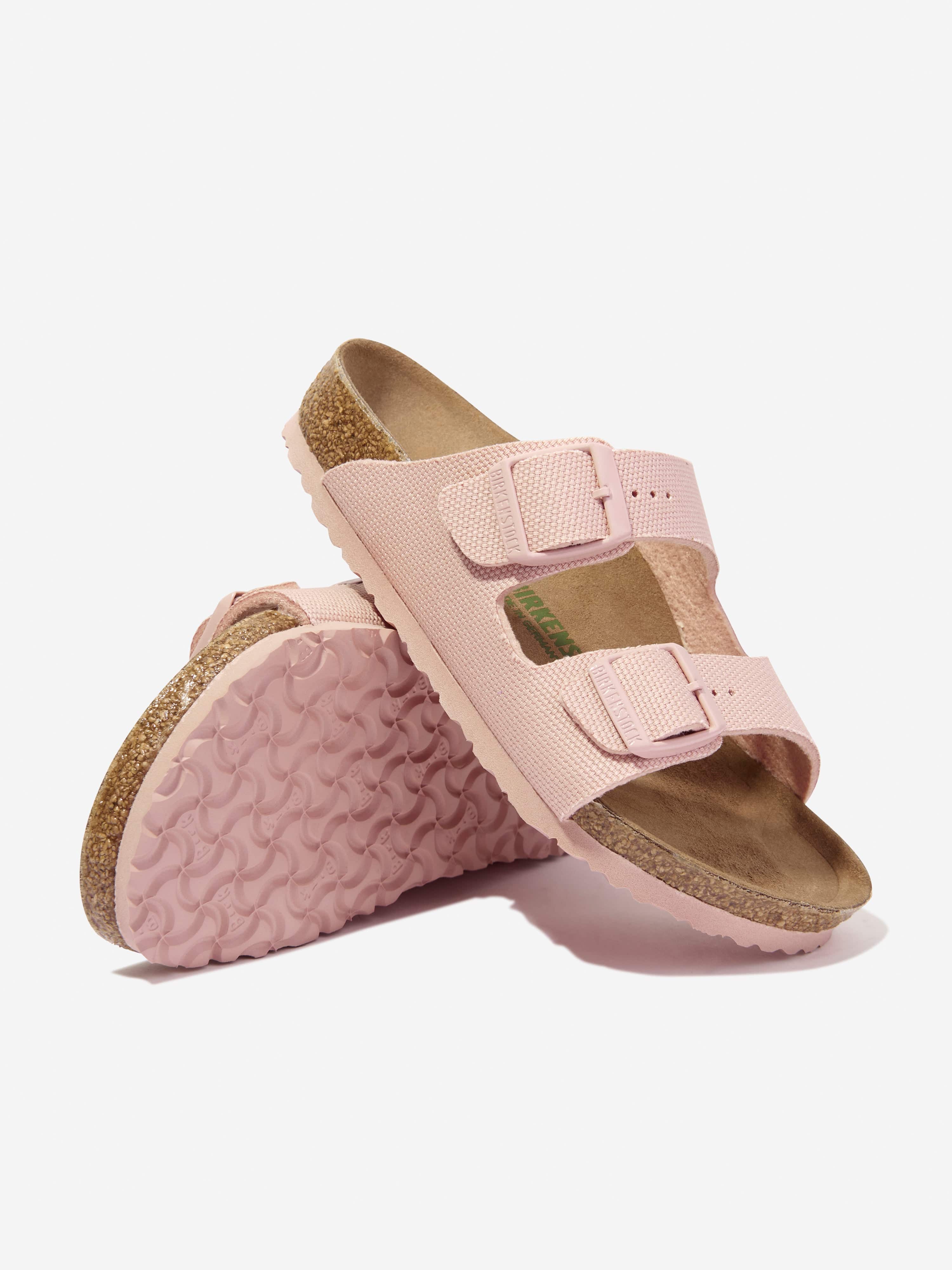 BIRKENSTOCK Girls Arizona TEX Canvas Sandals in Pink