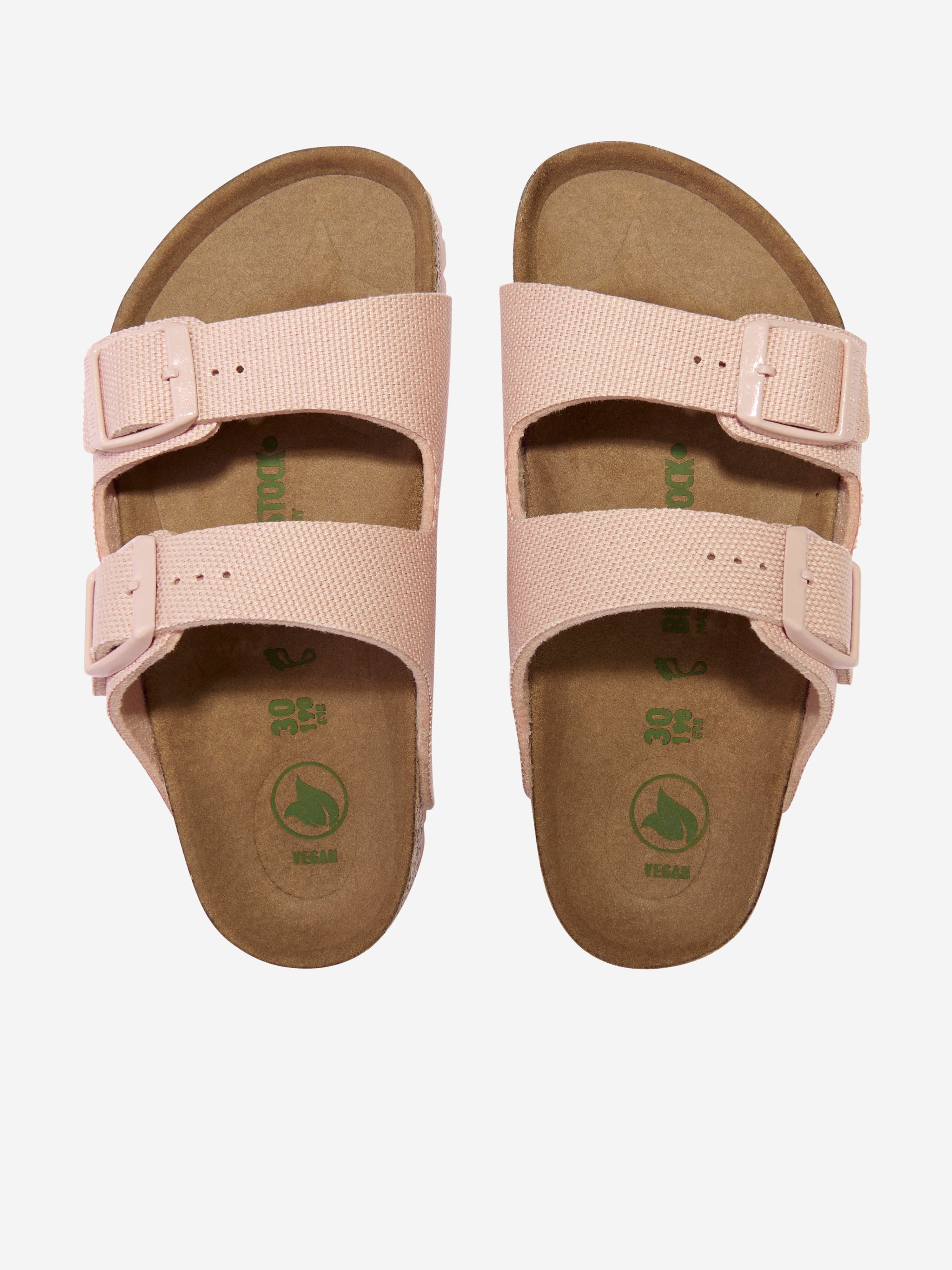 BIRKENSTOCK Girls Arizona TEX Canvas Sandals in Pink