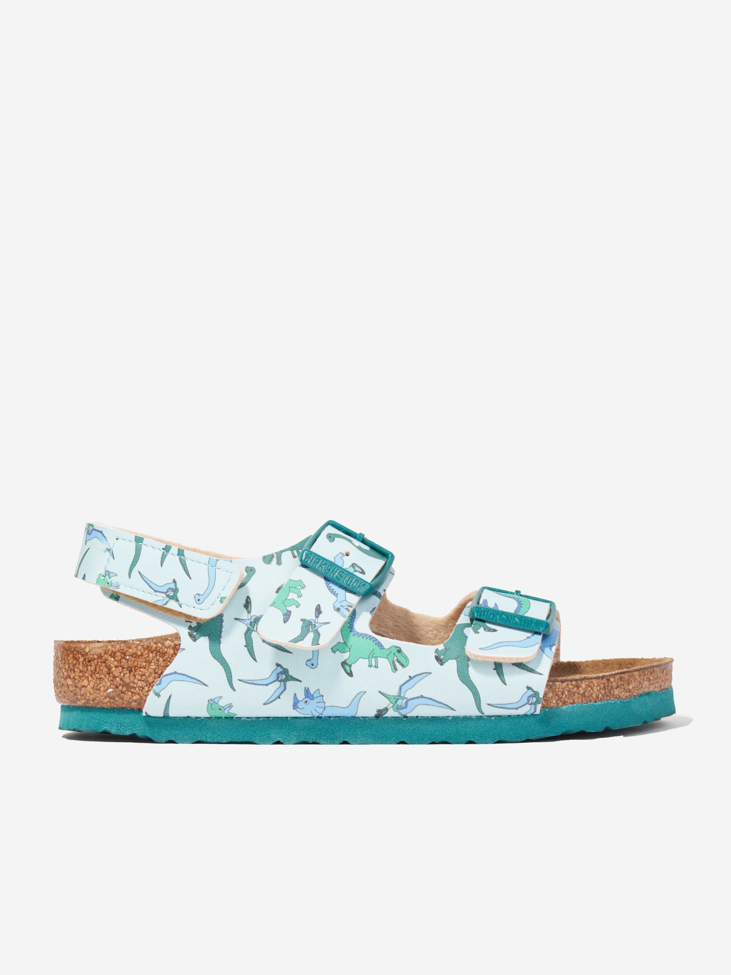 BIRKENSTOCK Boys Milano Big Dino Sandals in Blue