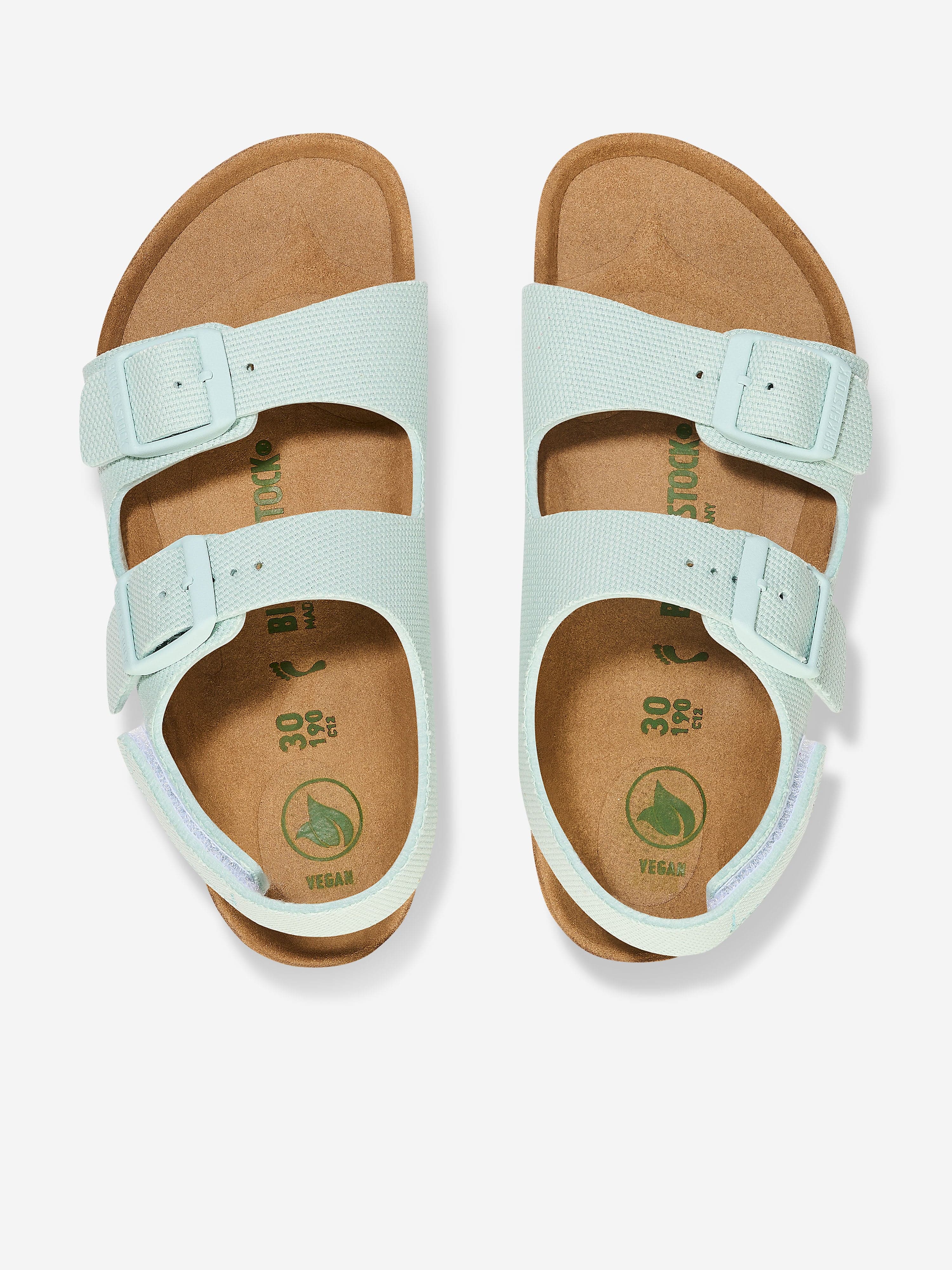 BIRKENSTOCK Boys Milano Classic Sandals in Green