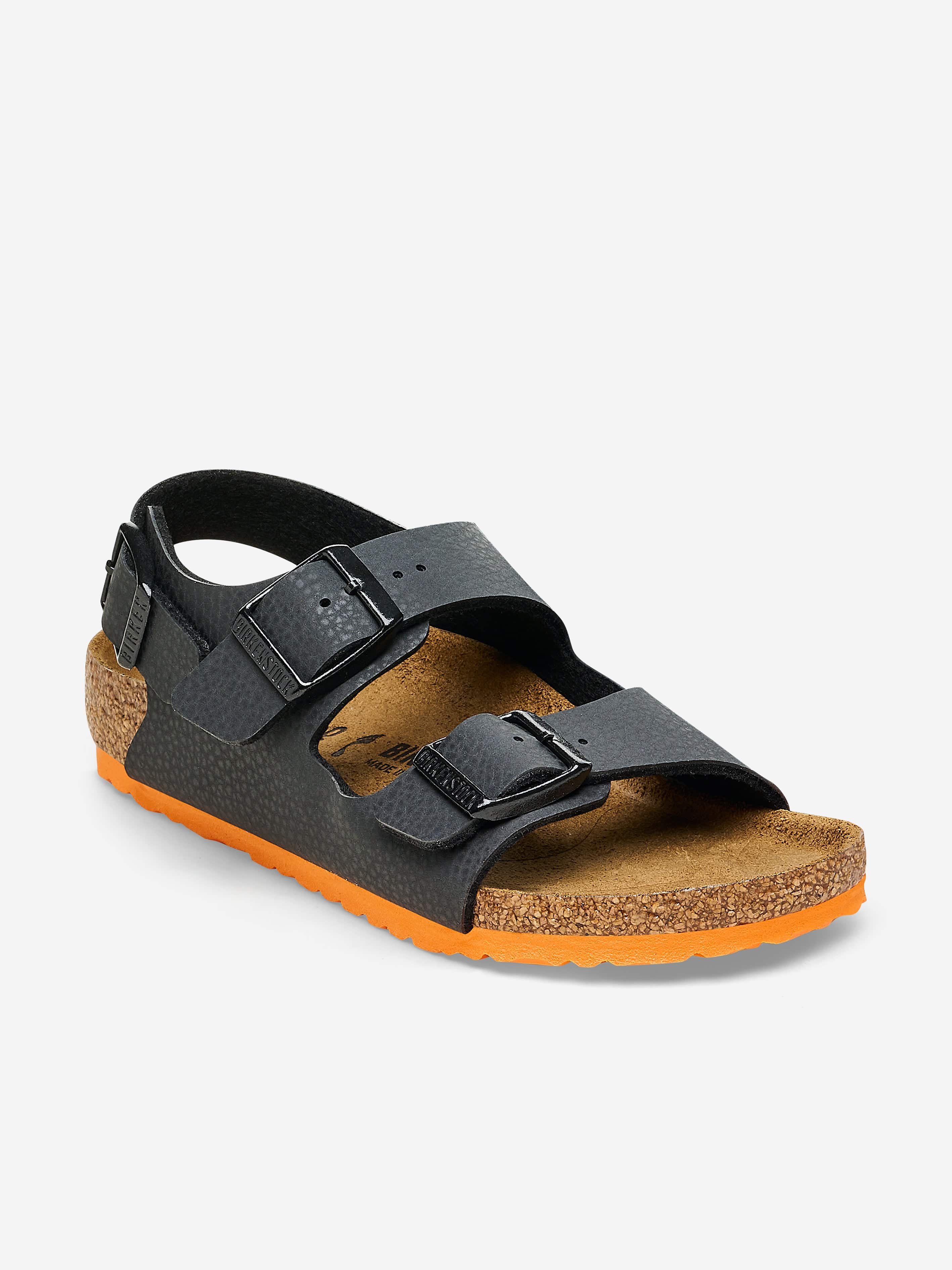 BIRKENSTOCK Boys Milano Sandals in Black