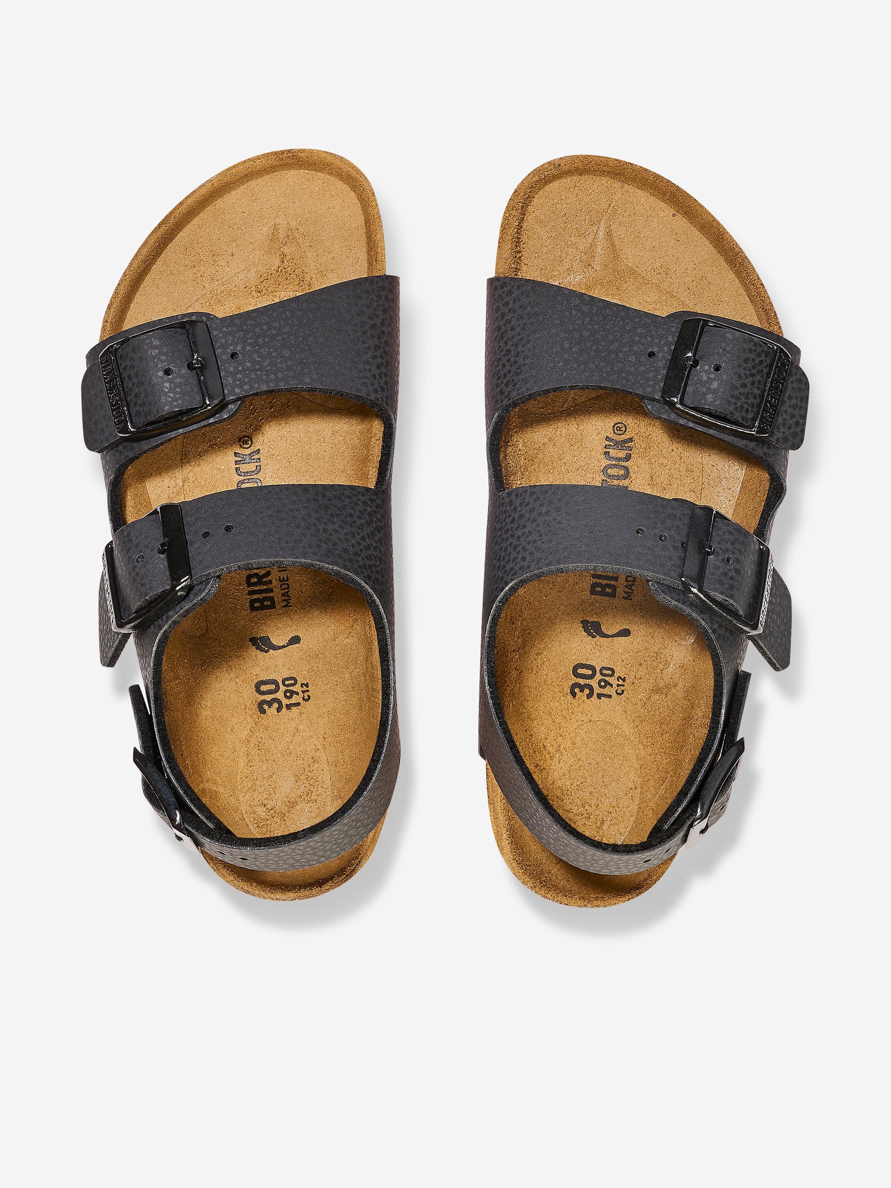 BIRKENSTOCK Boys Milano Sandals in Black