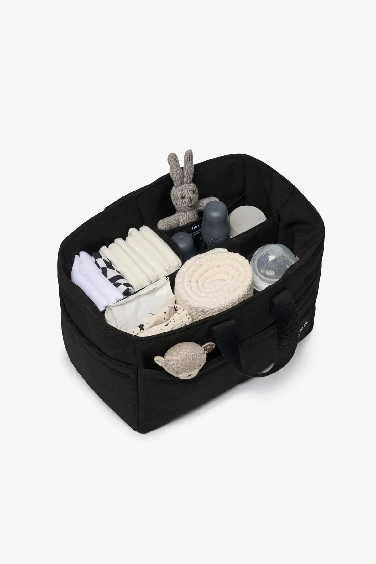 Tiba + Marl Baby The Canvas Organiser Caddy in Black (26cm)