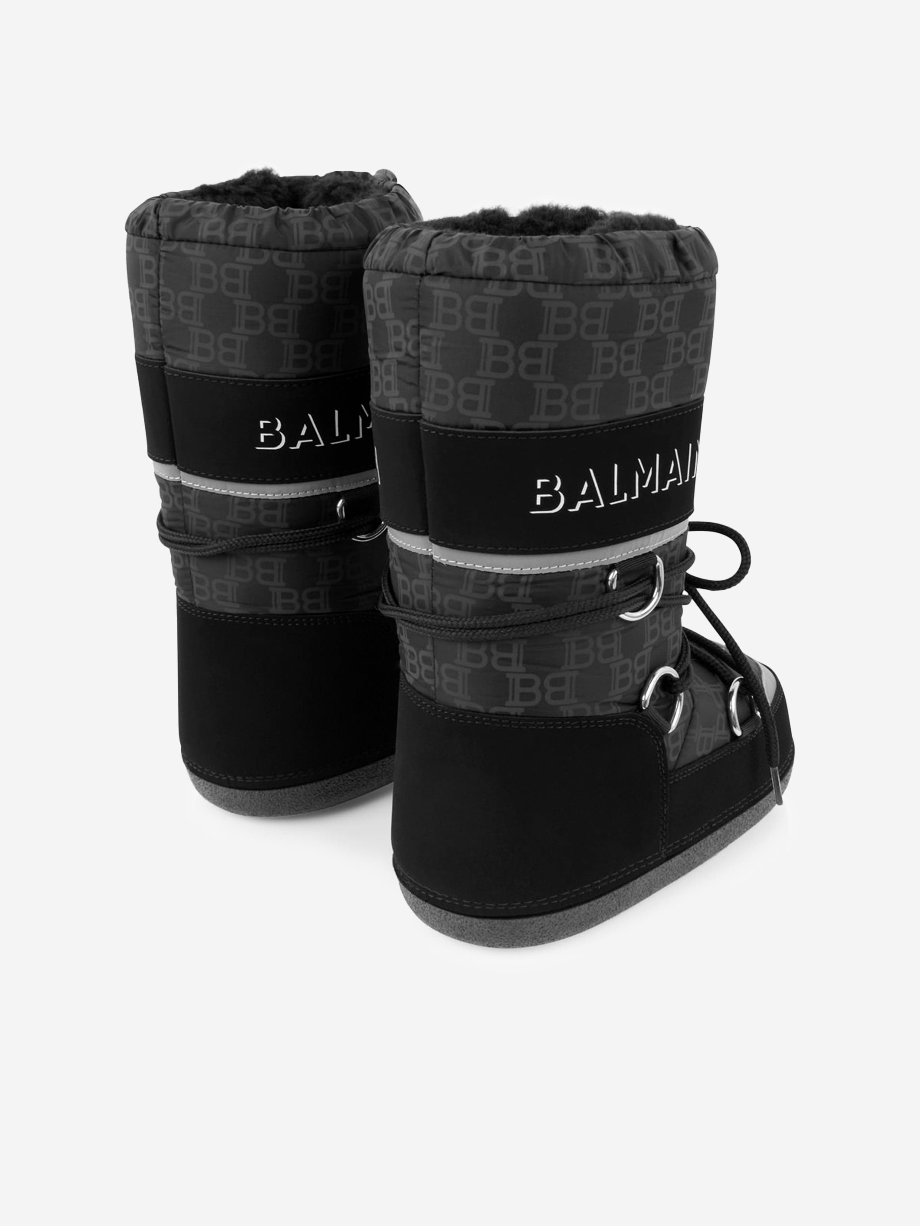 Balmain Kids Logo Moon Boots