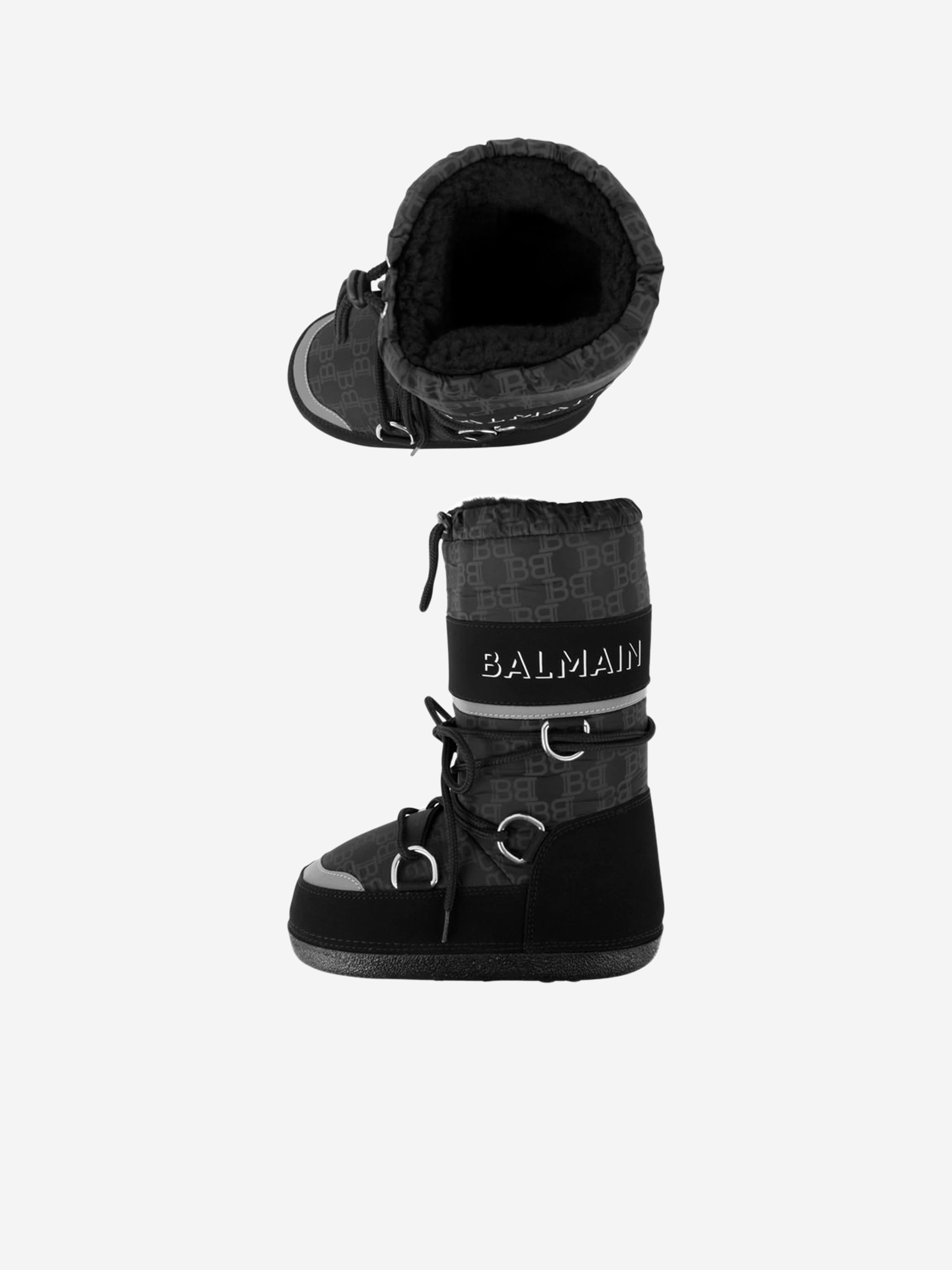 Balmain Kids Logo Moon Boots