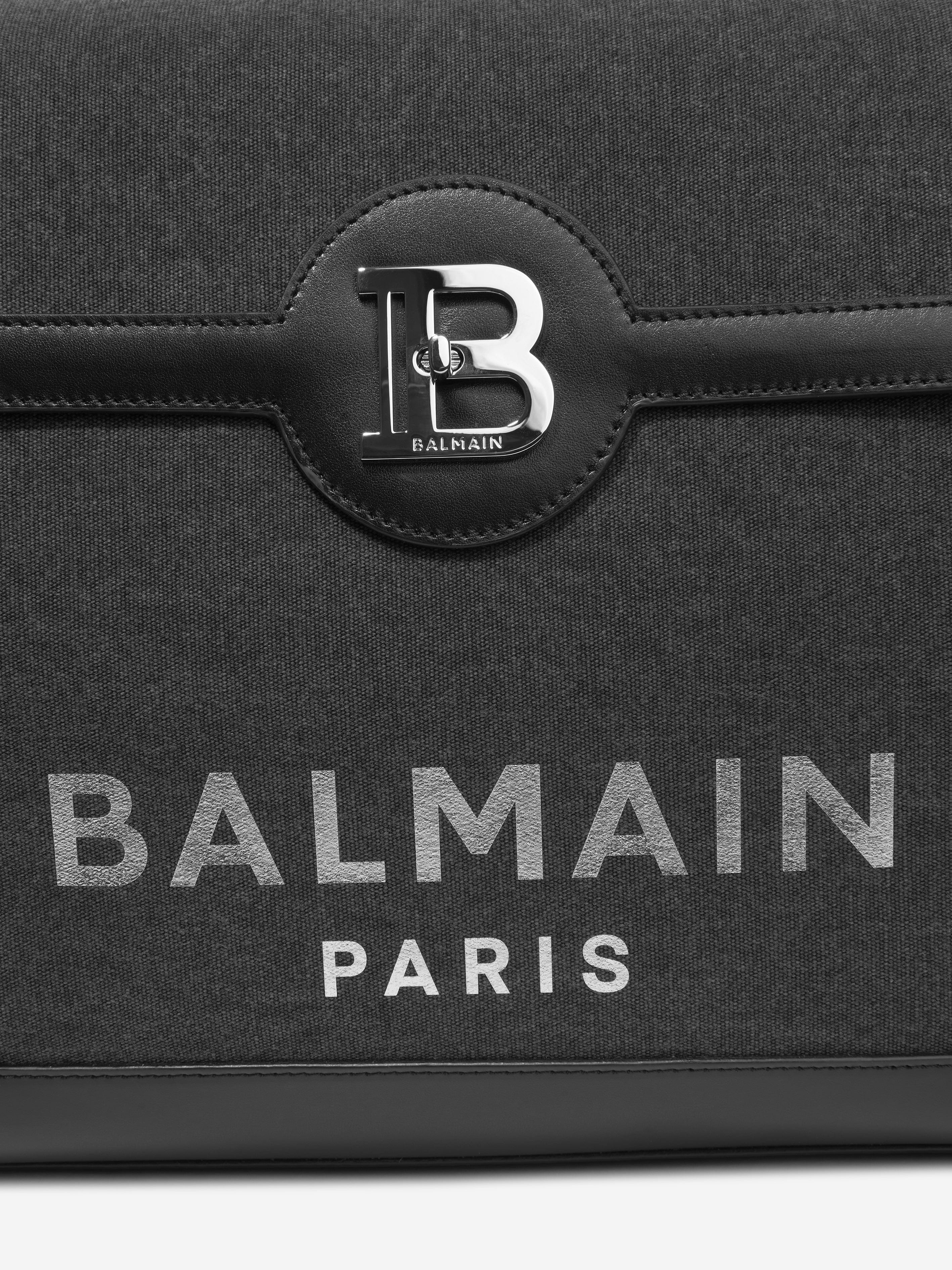 Balmain Baby Logo Changing Bag in Grey