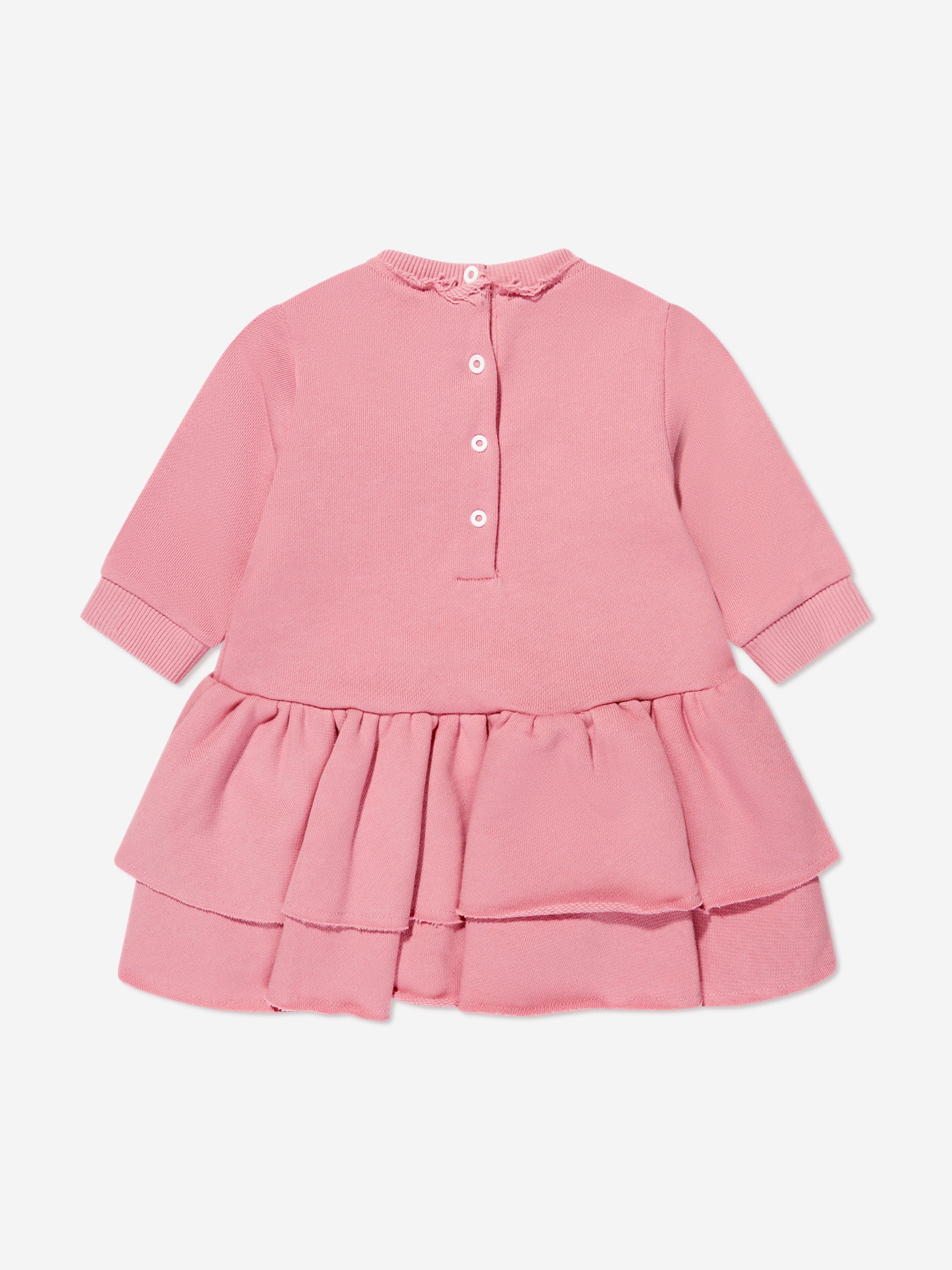 Balmain Baby Girls Sweater Dress in Pink