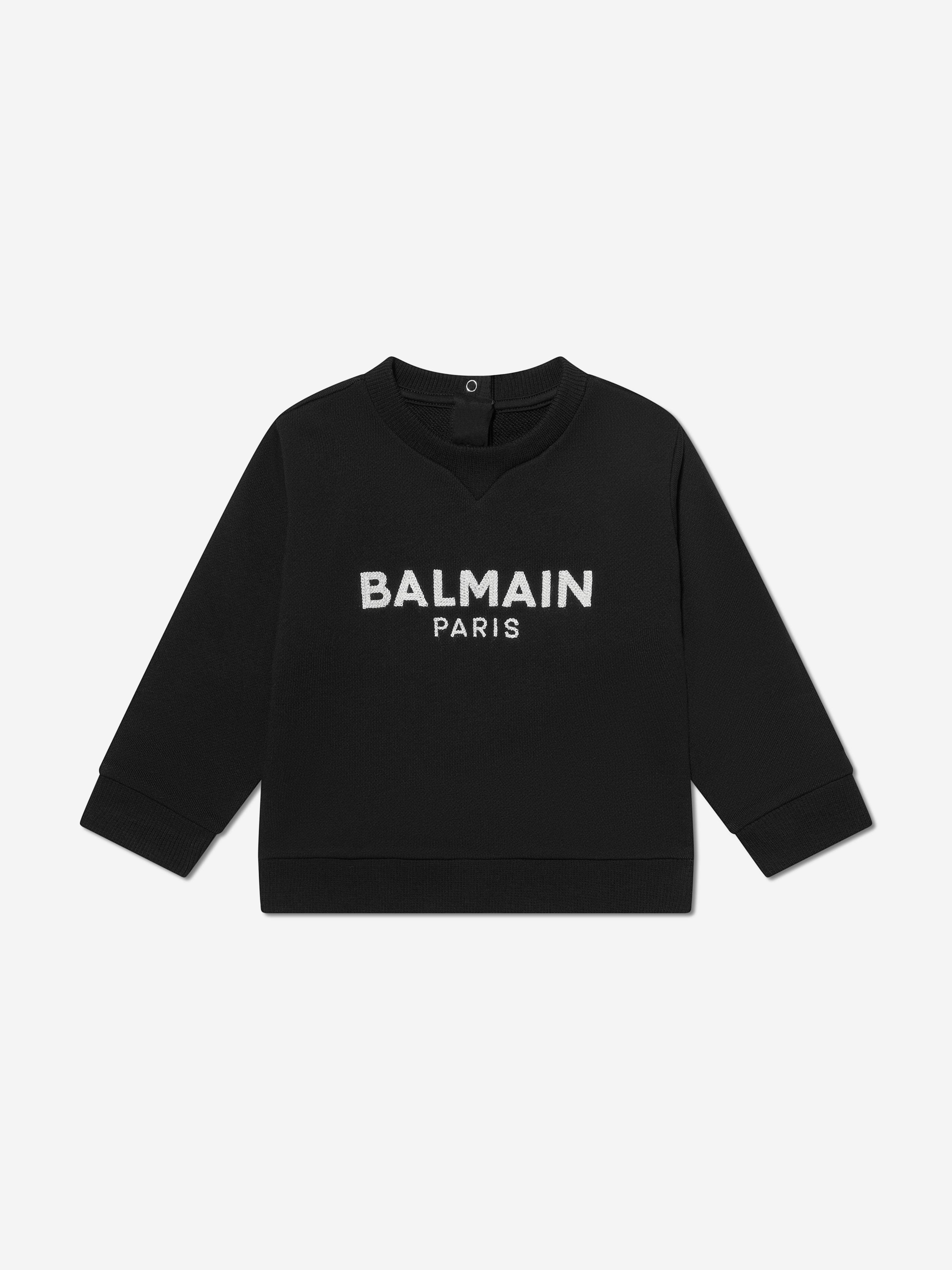 Balmain Baby Logo Sweatshirt in Black