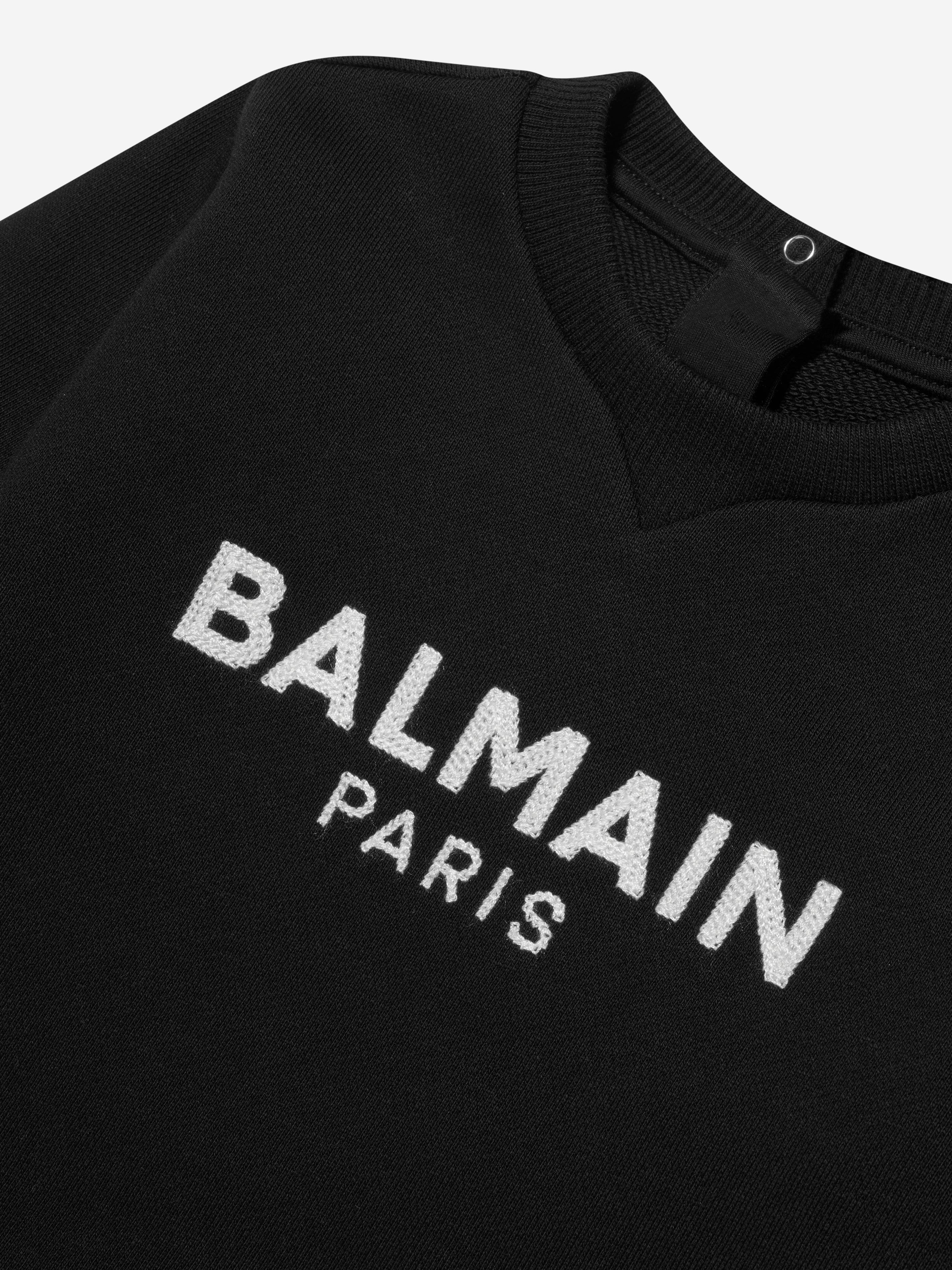 Balmain Baby Logo Sweatshirt in Black