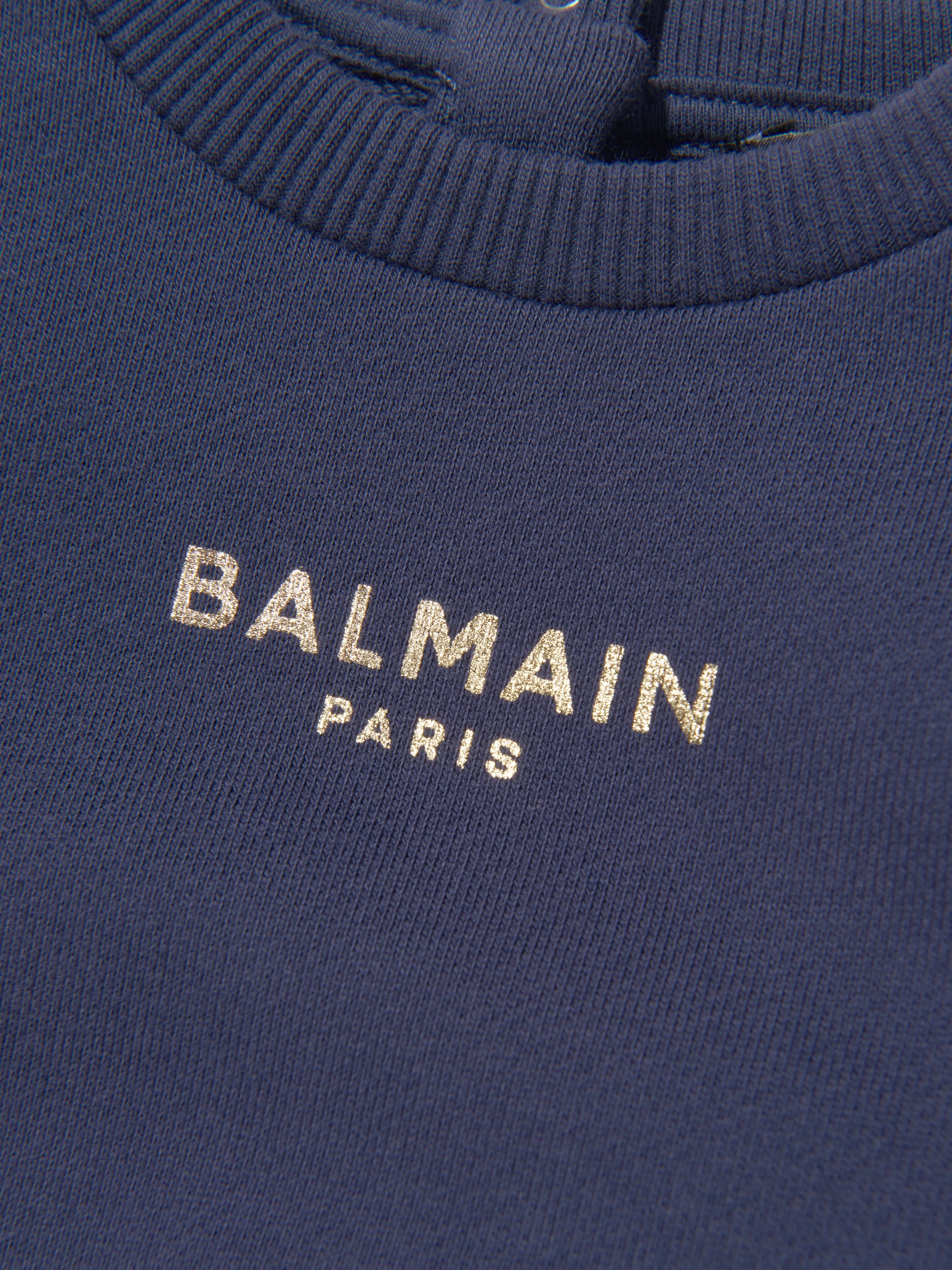 Balmain Baby Logo Sweatshirt in Navy