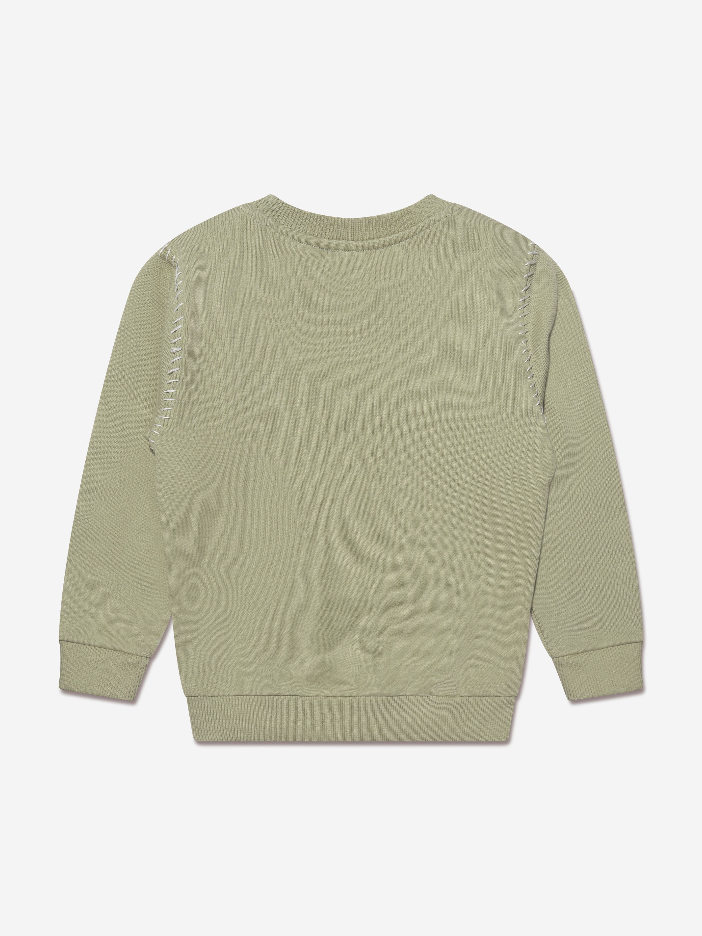 Balmain Kids Logo Sweatshirt in Green