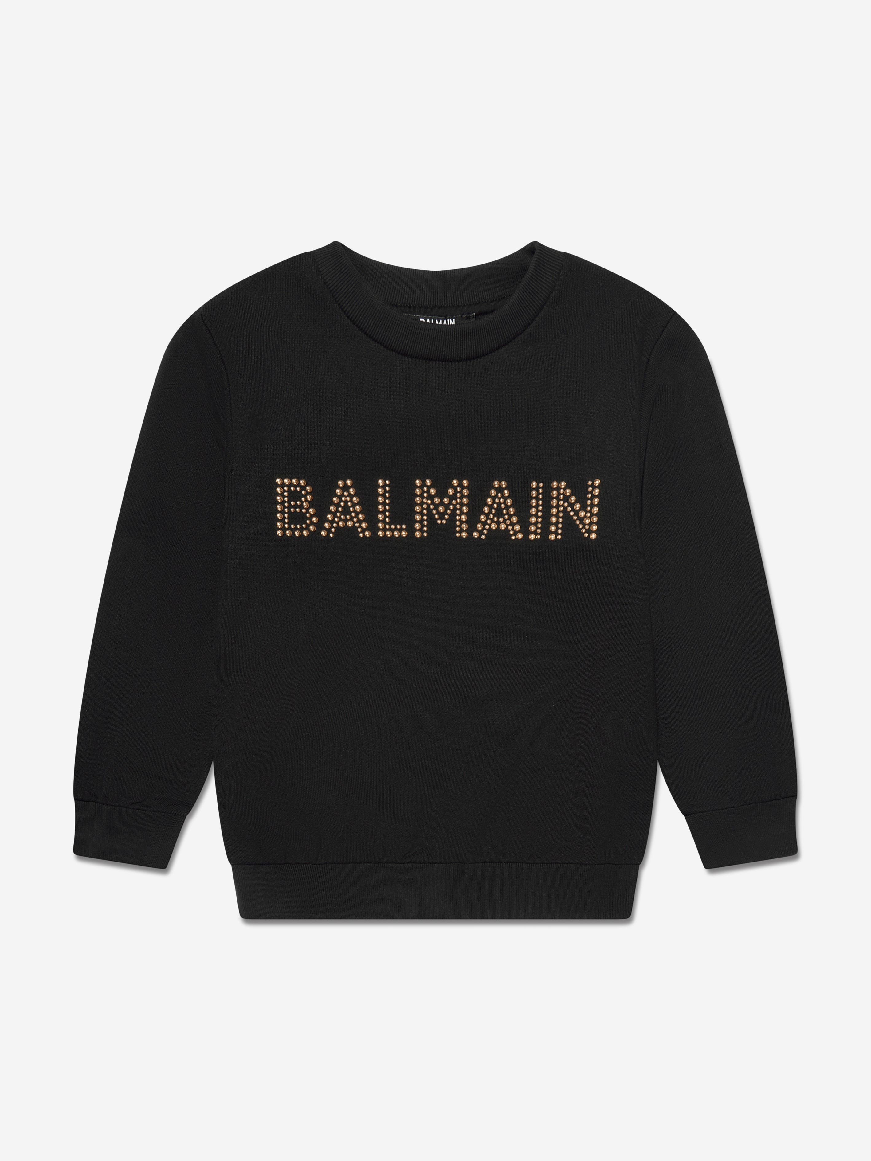 Balmain Kids Logo Sweatshirt in Black