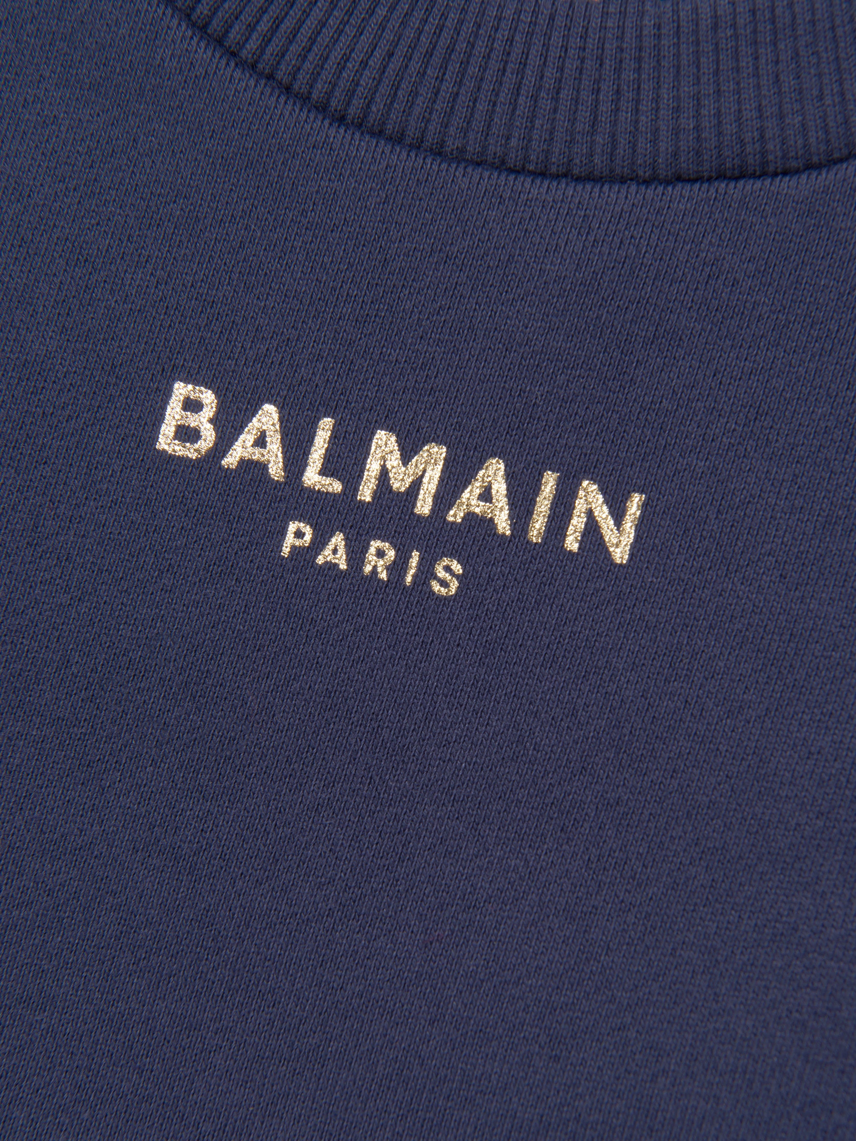 Balmain Kids Logo Sweatshirt in Navy