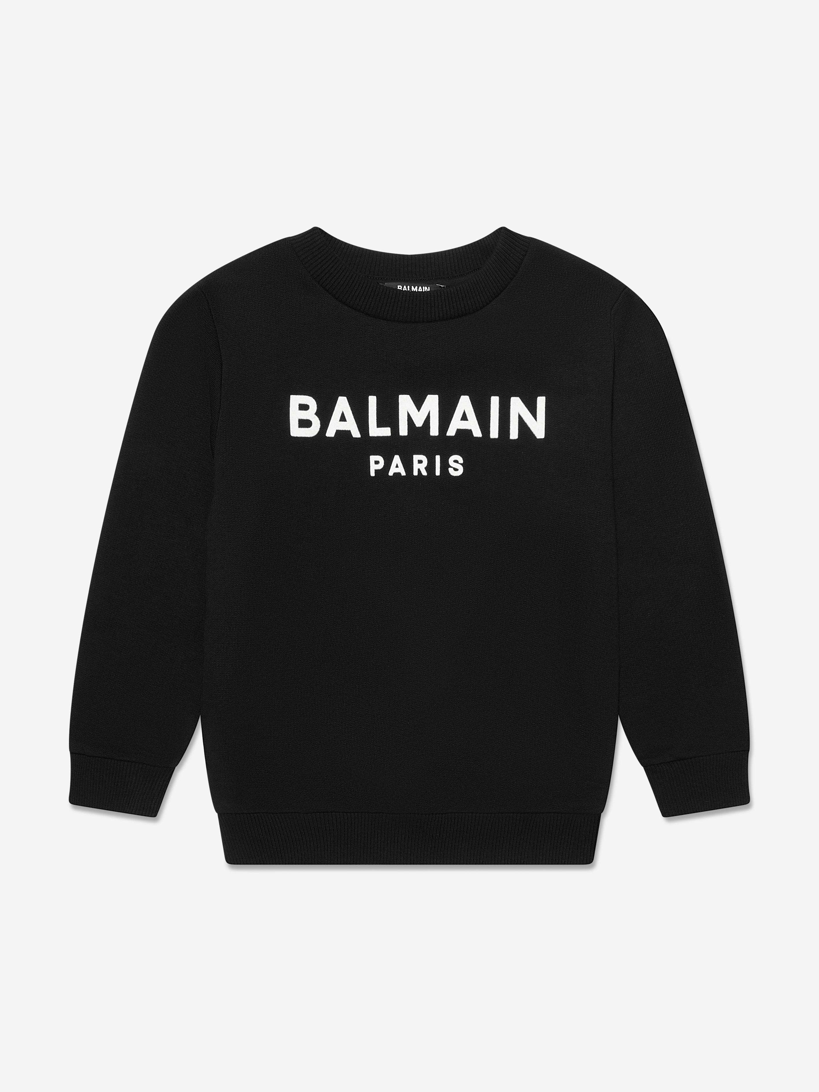 Balmain Kids Logo Sweatshirt in Black