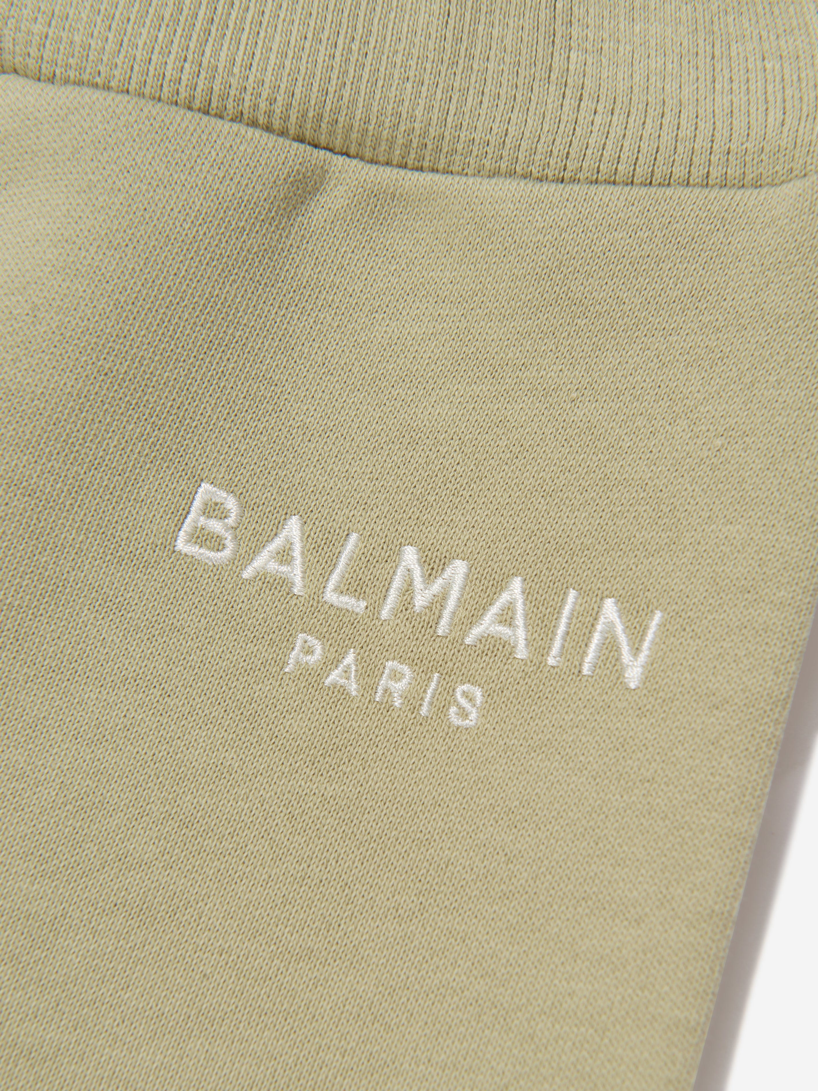 Balmain Baby Logo Joggers in Green