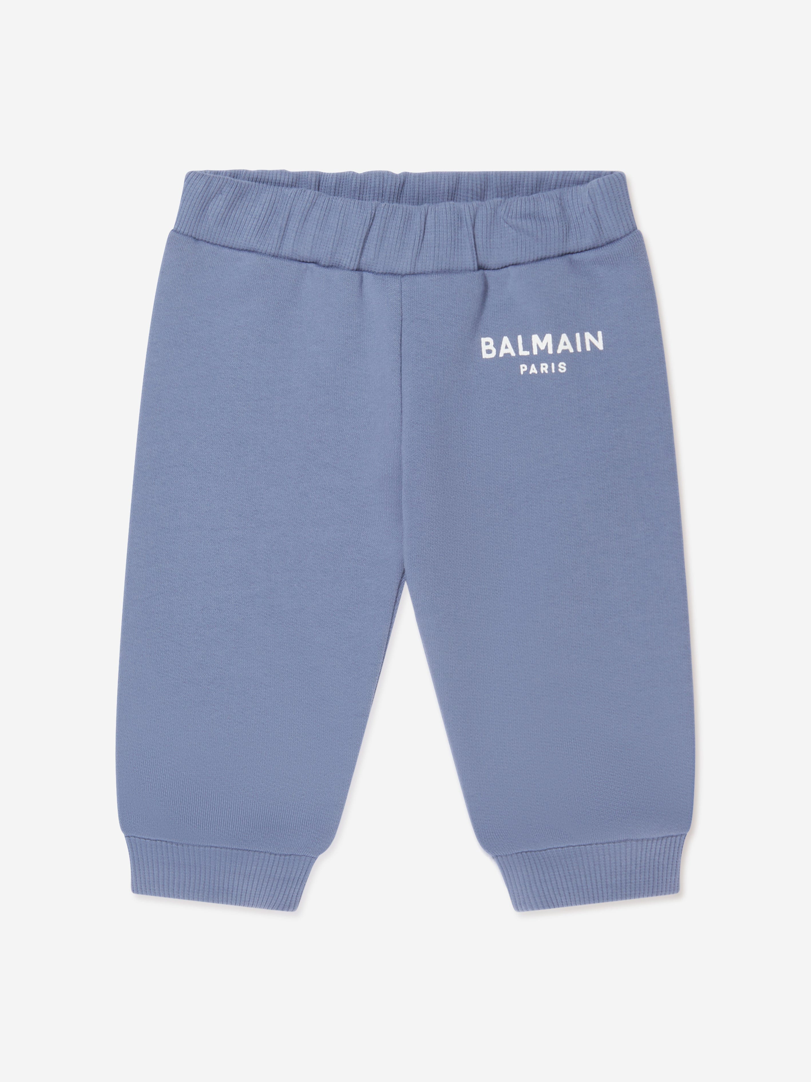 Balmain Baby Logo Joggers in Blue