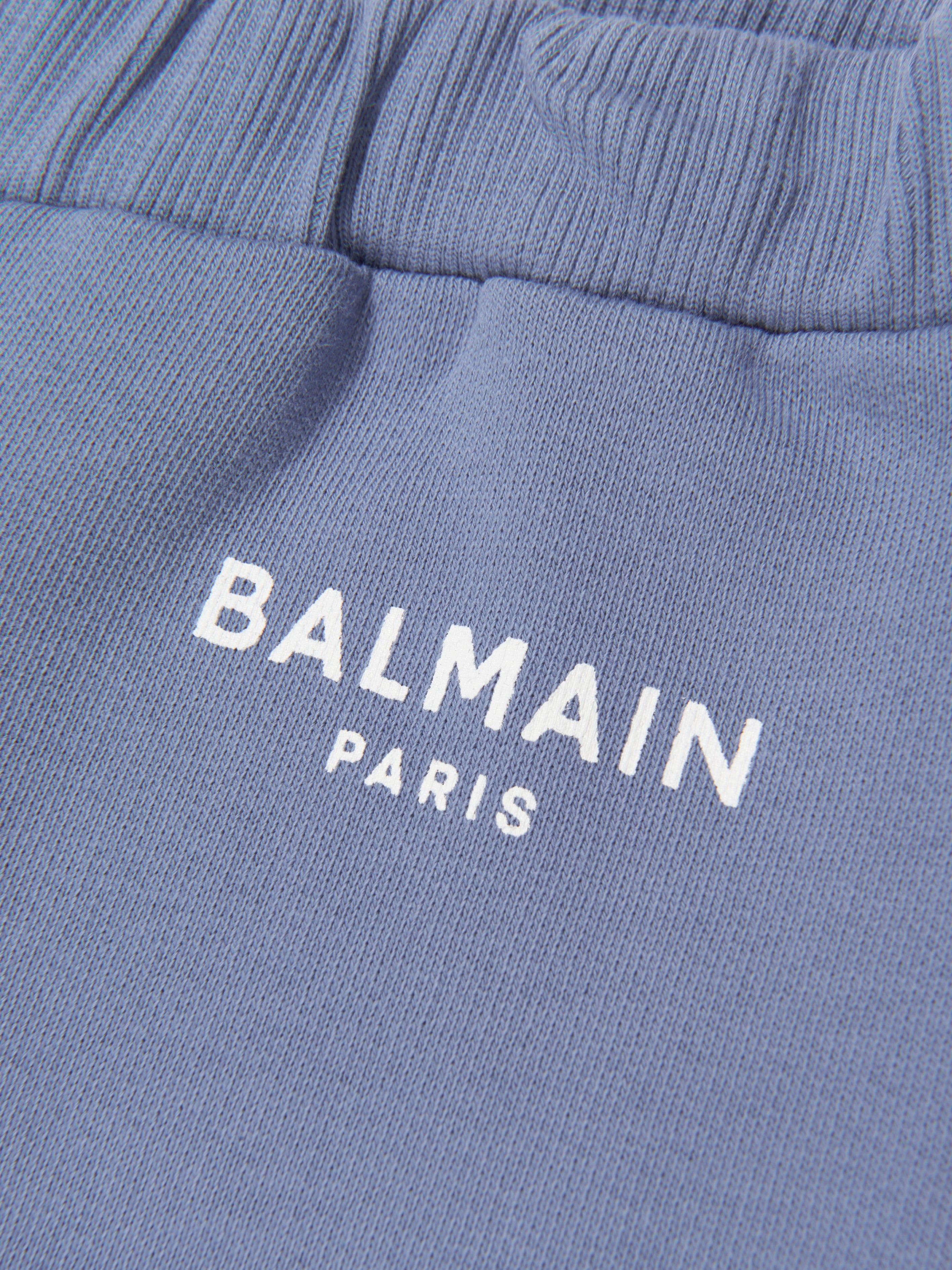 Balmain Baby Logo Joggers in Blue