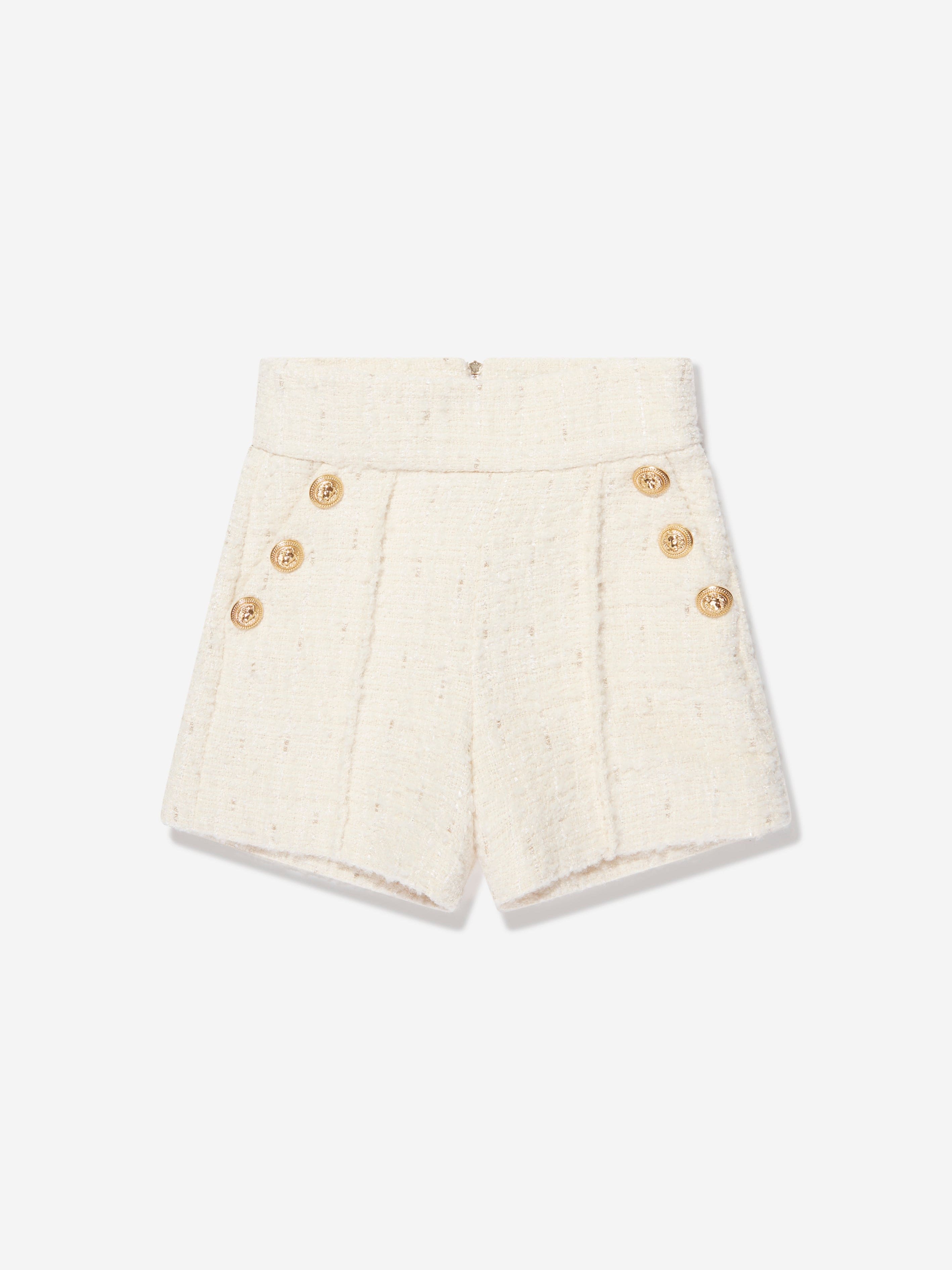 Balmain Girls Suit Shorts in Ivory